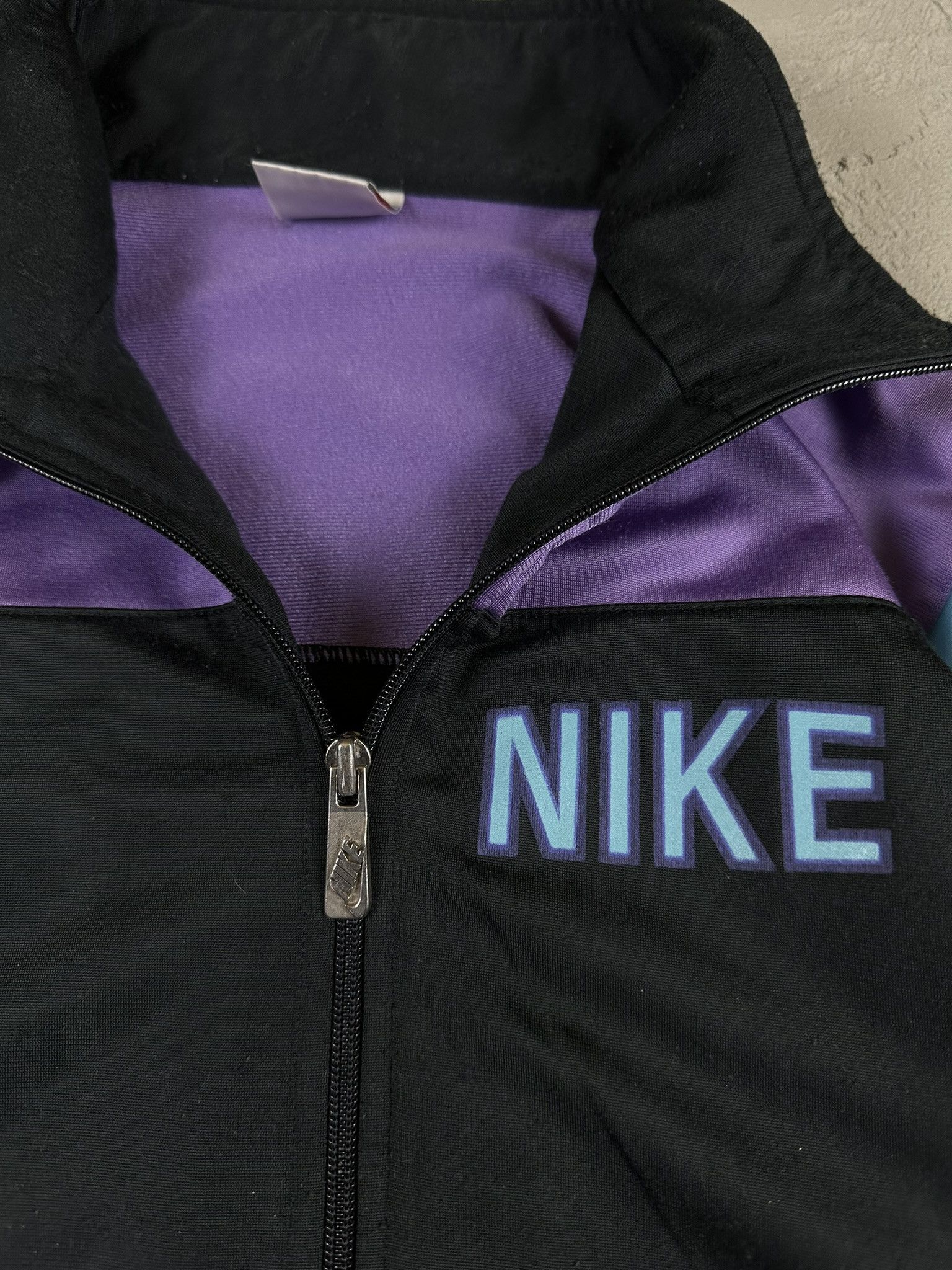 Nike 80s Vintage Nike Zip Spellout Logo Tracksuit Size US L / EU 52-54 / 3 - 9 Thumbnail