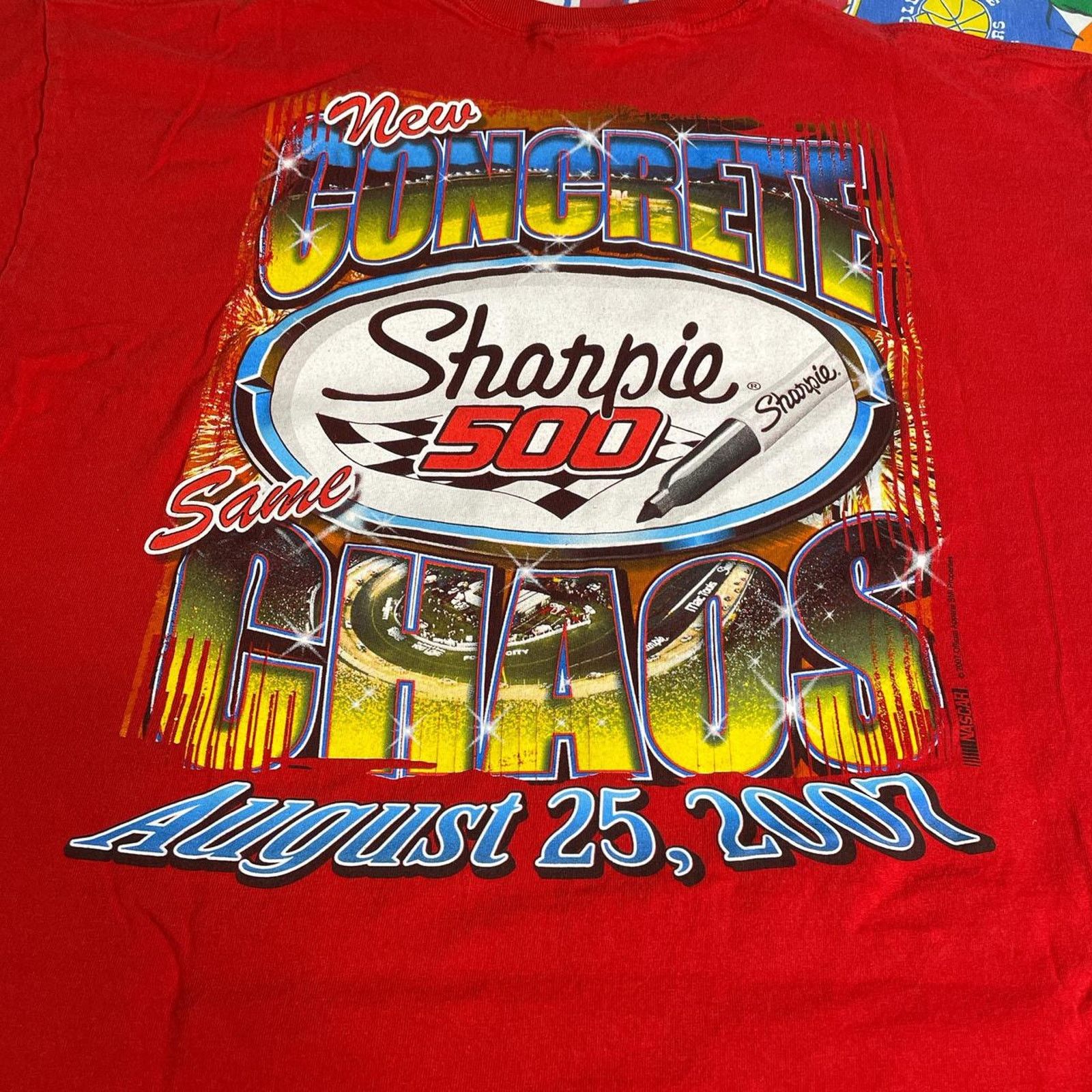 NASCAR Vintage 2007 Bristol NASCAR Sharpie 500 Racing Motor Tee Size US XL / EU 56 / 4 - 4 Thumbnail
