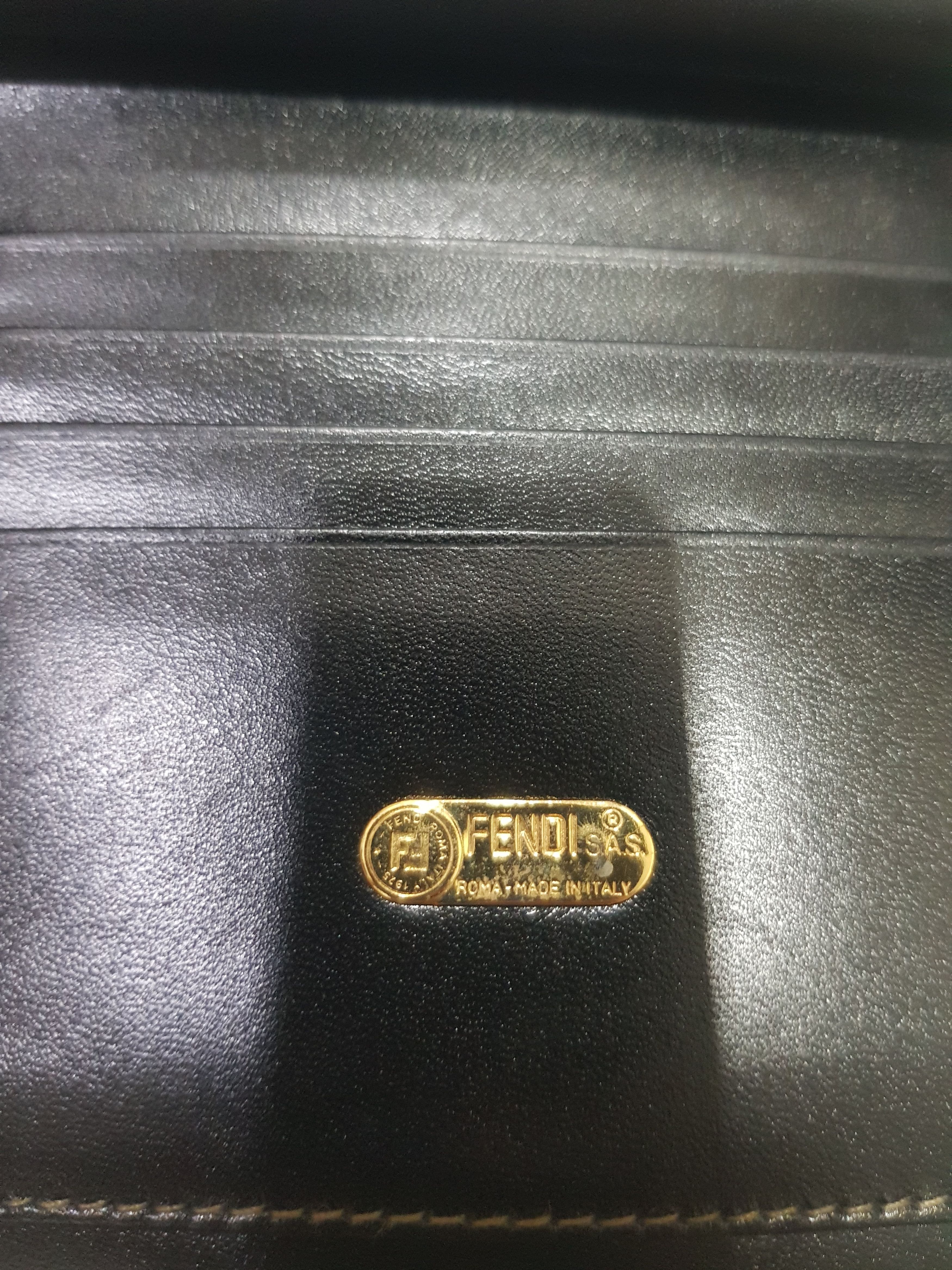 Fendi Fendi Pequin Stripe Vintage Wallet Size ONE SIZE - 9 Thumbnail