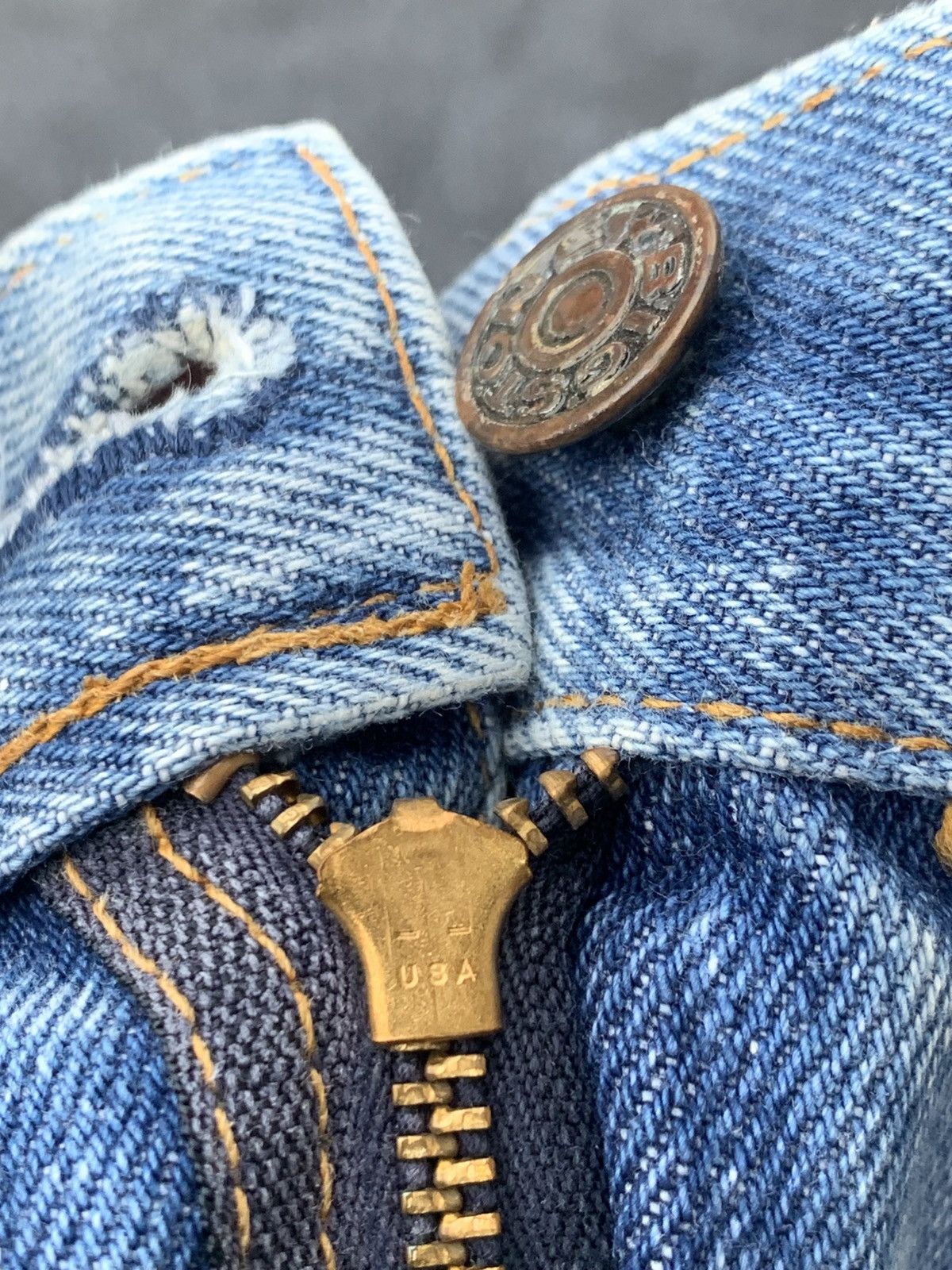 Vintage Vintage 60s Bootcut Big stone.zip talon 42. Size US 30 / EU 46 - 6 Thumbnail