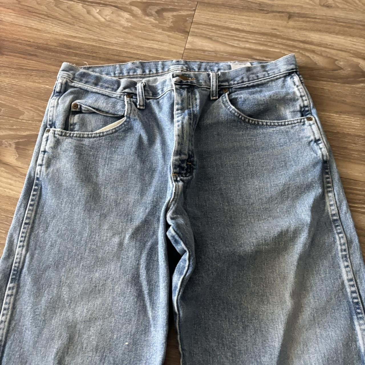 Vintage Crazy Vintage Y2K/2000s Medium Wash Workwear Essential Denim Jeans! 36x30 Size US 36 / EU 52 - 5 Thumbnail