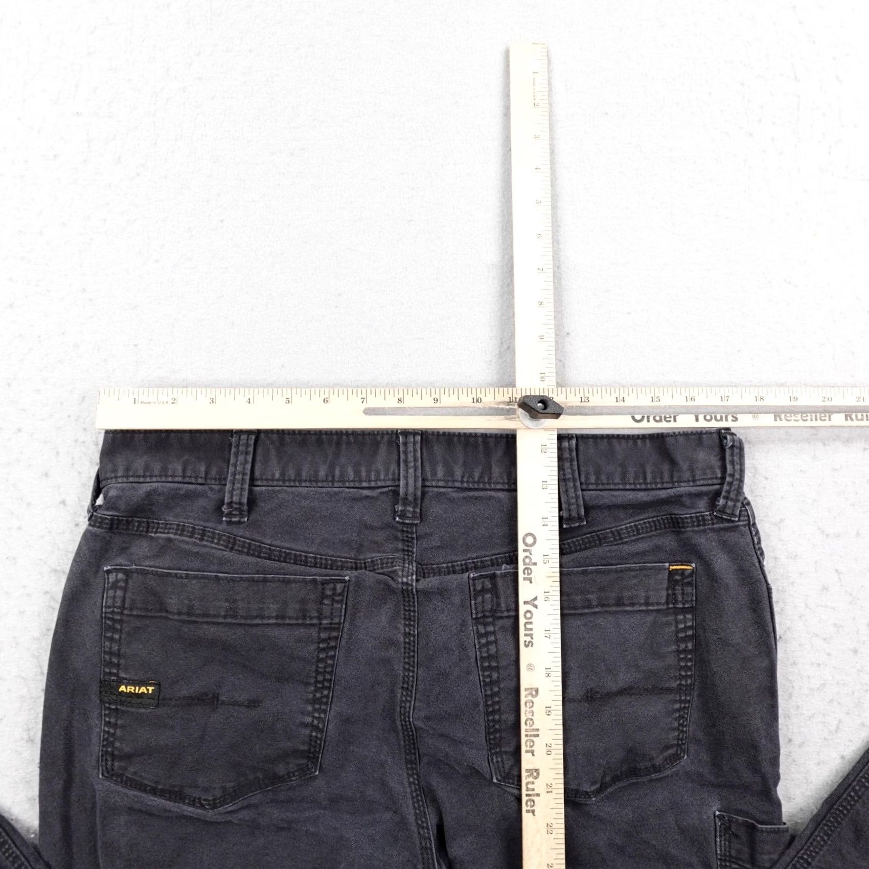 Ariat Ariat Pants Mens 34x30 Black Rebar M7 Slim Straight Cargo Work DuraStretch Flex Size US 34 / EU 50 - 7 Thumbnail