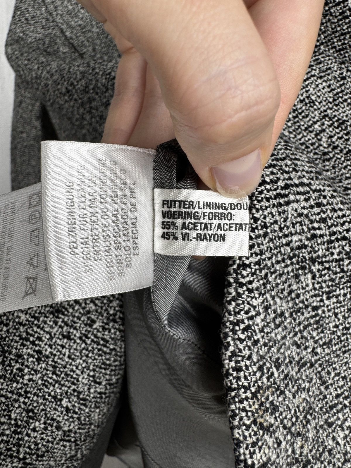 Escada Escada Silk Wool Cashmere grey blazer basic jacket Size M / US 6-8 / IT 42-44 - 11 Thumbnail