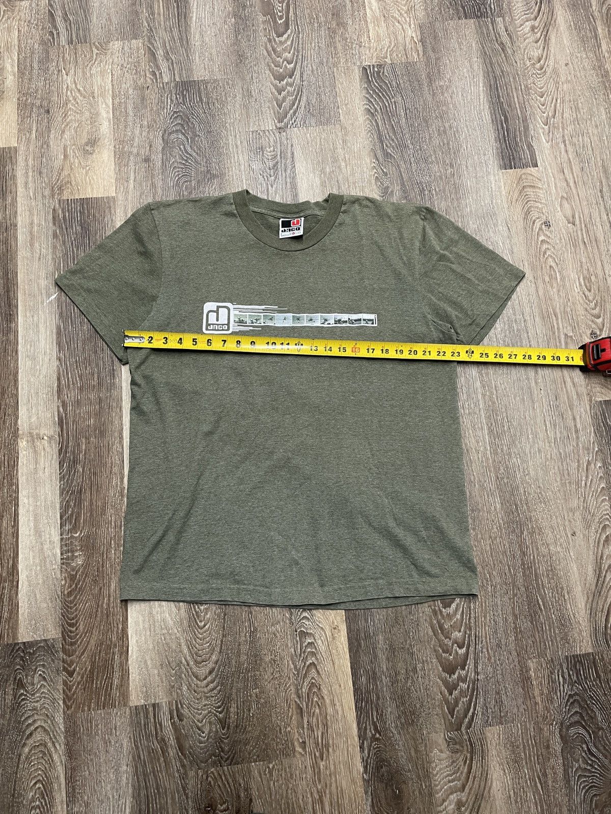 JNCO JNCO BMX Olive Green center logo tshirt Size US L / EU 52-54 / 3 - 7 Thumbnail