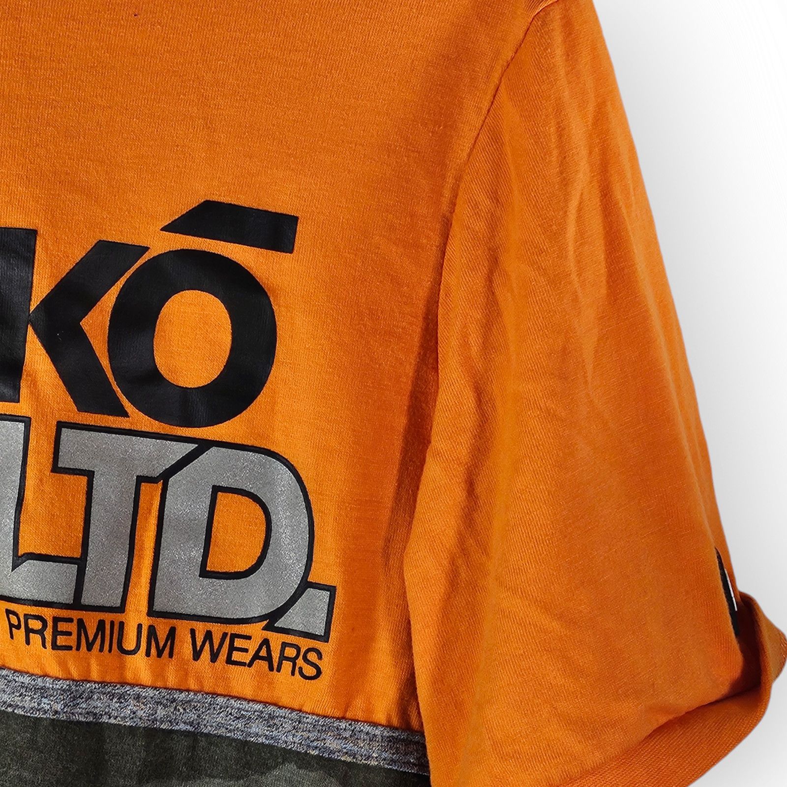 Ecko Unltd. Ecko Unltd. Men's Small Orange and Gray Camo Short Sleeved Size US S / EU 44-46 / 1 - 4 Thumbnail