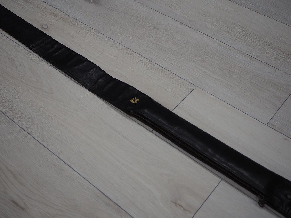Issey Miyake Rare 80s I.S. Issey Miyake Convertible Zipper Leather Belt Size ONE SIZE - 8 Thumbnail