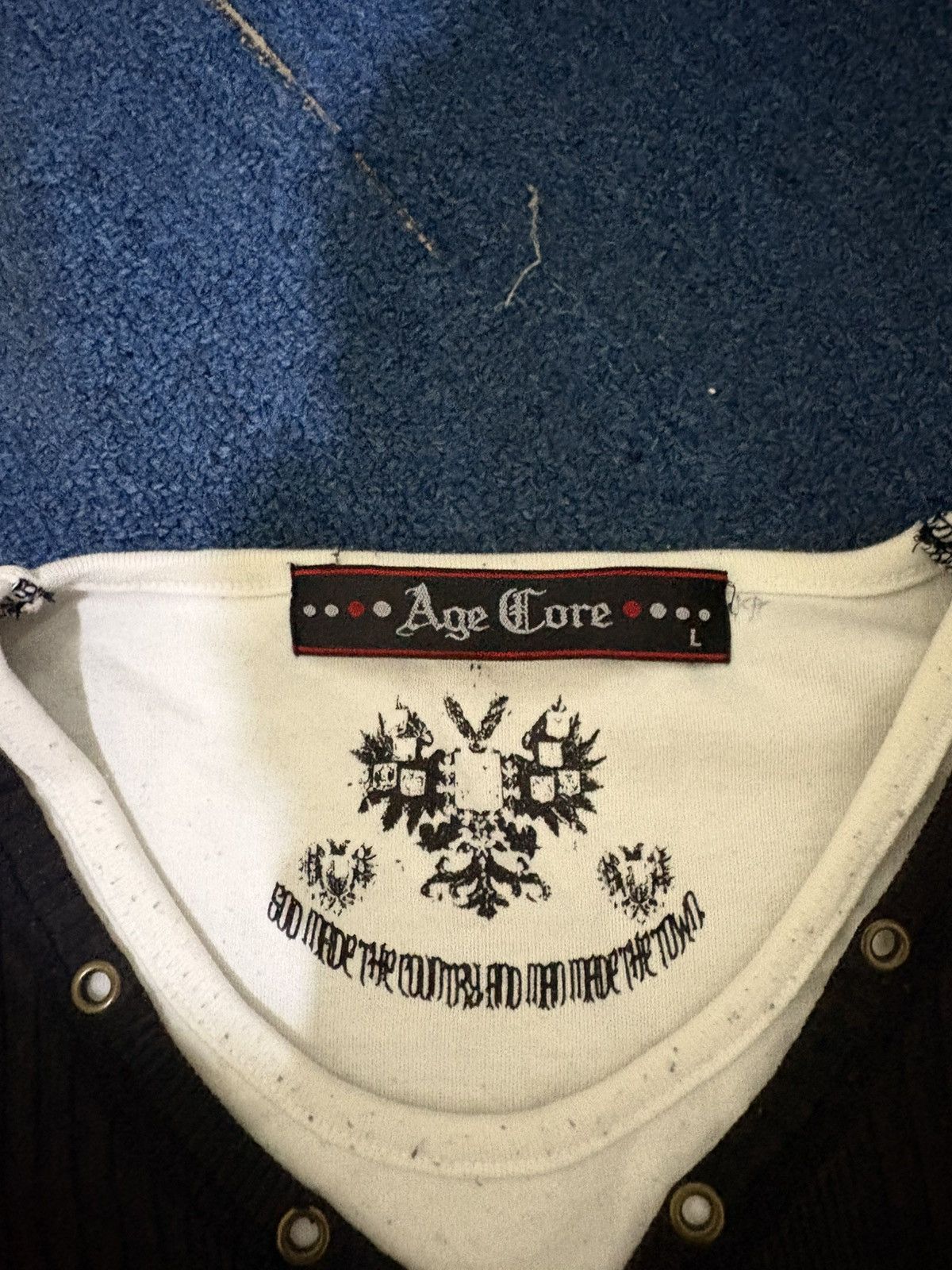 Japanese Brand Double layer longsleeve poem age core ifsixwasnine style Size US L / EU 52-54 / 3 - 11 Thumbnail