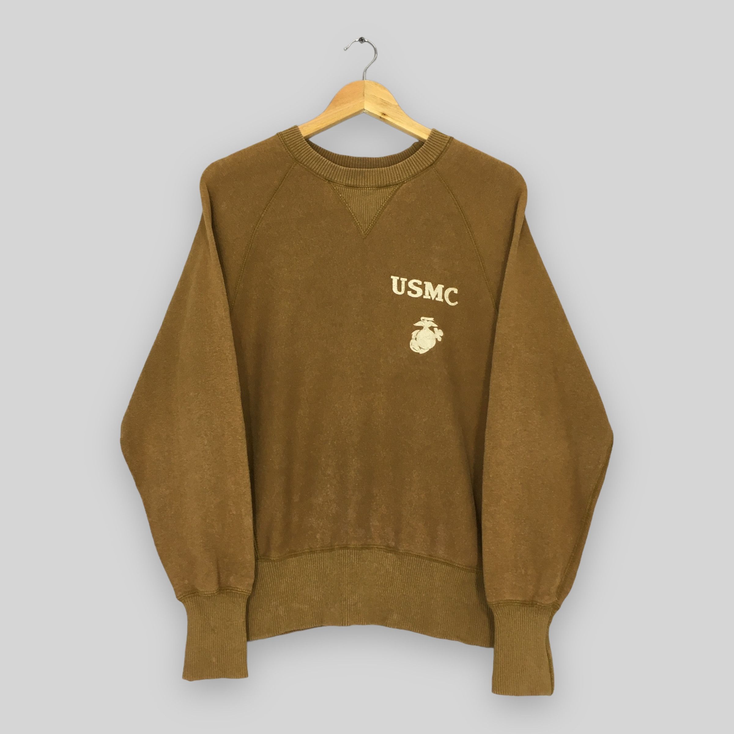 Vintage Vintage 80s United States Marine Corps Sweatshirt Medium Size US M / EU 48-50 / 2 - 1 Thumbnail