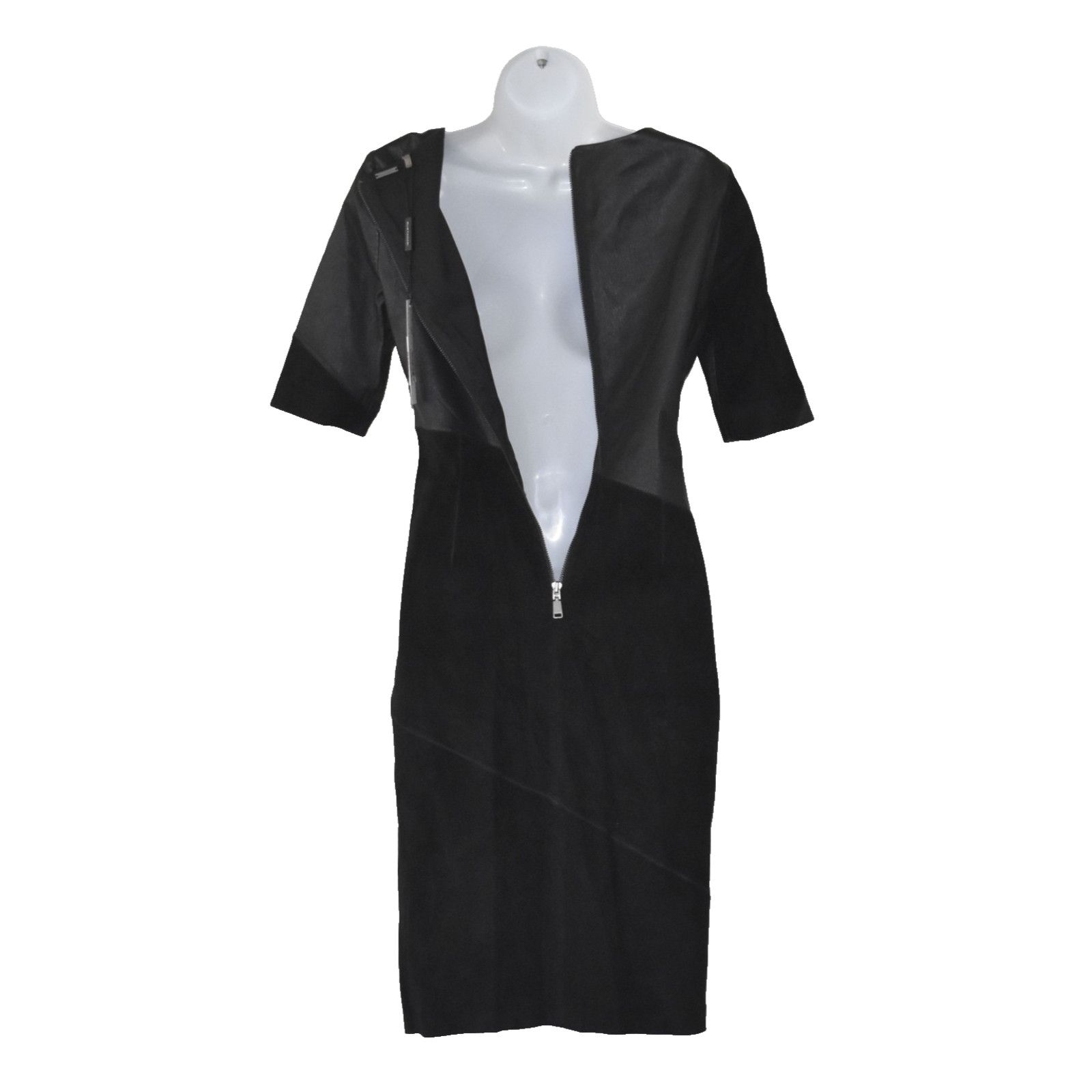 Elie Tahari NWT ELIE TAHARI Lamb Leather Suede Kellen Sheath Dress Sz 4 Size S / US 4 / IT 40 - 4 Thumbnail