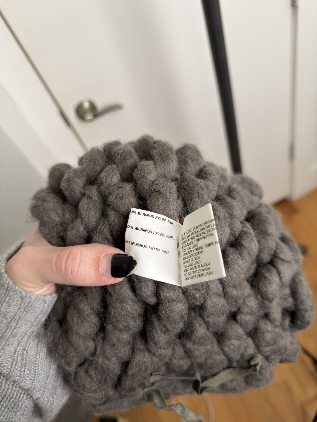Rick Owens AW07 EXPLODER Chunky-Ribbed Beanie Size ONE SIZE - 6 Thumbnail