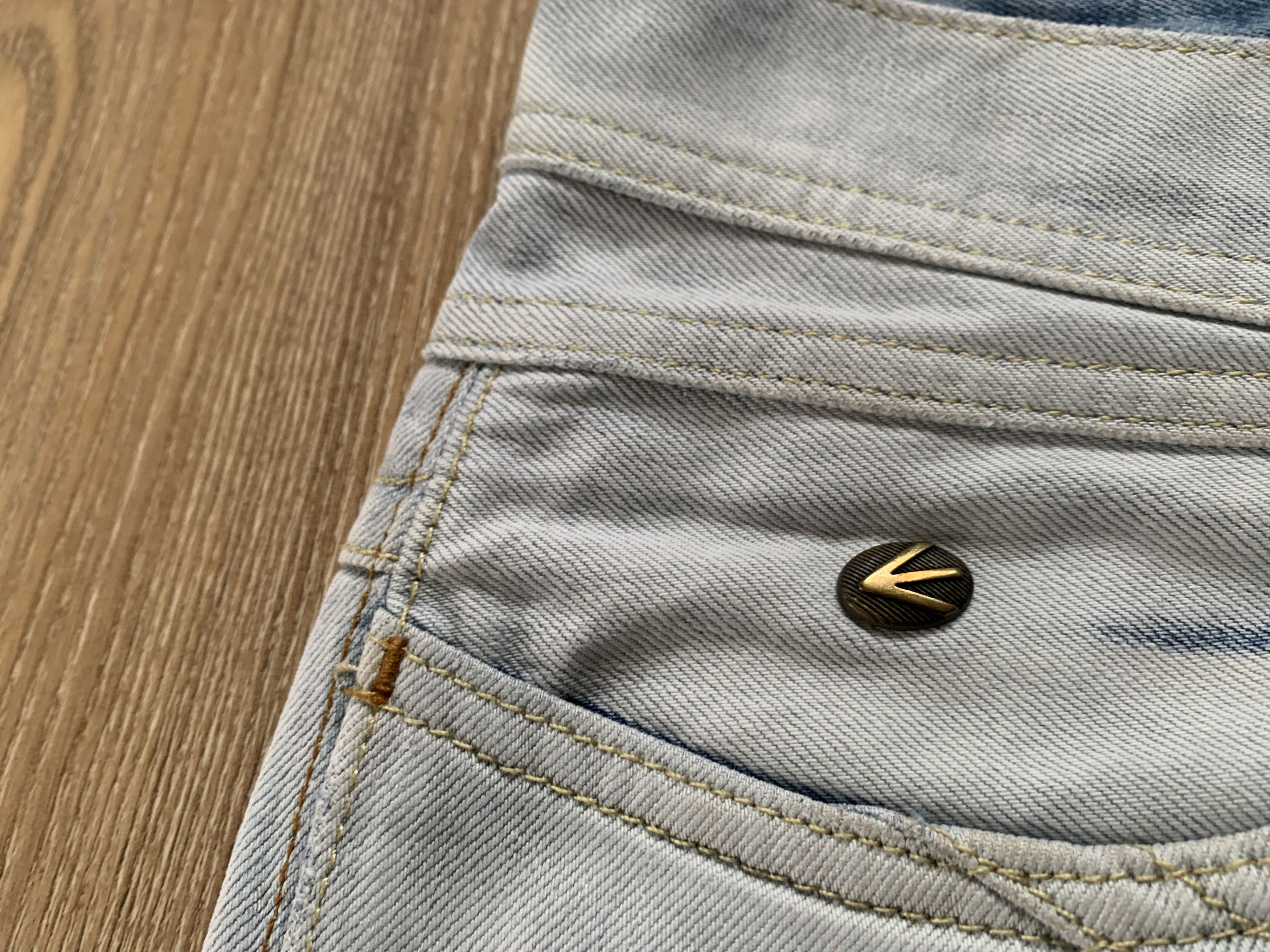 Energie Energie Patrick Distressed Light Blue Jeans Size US 33 - 6 Thumbnail