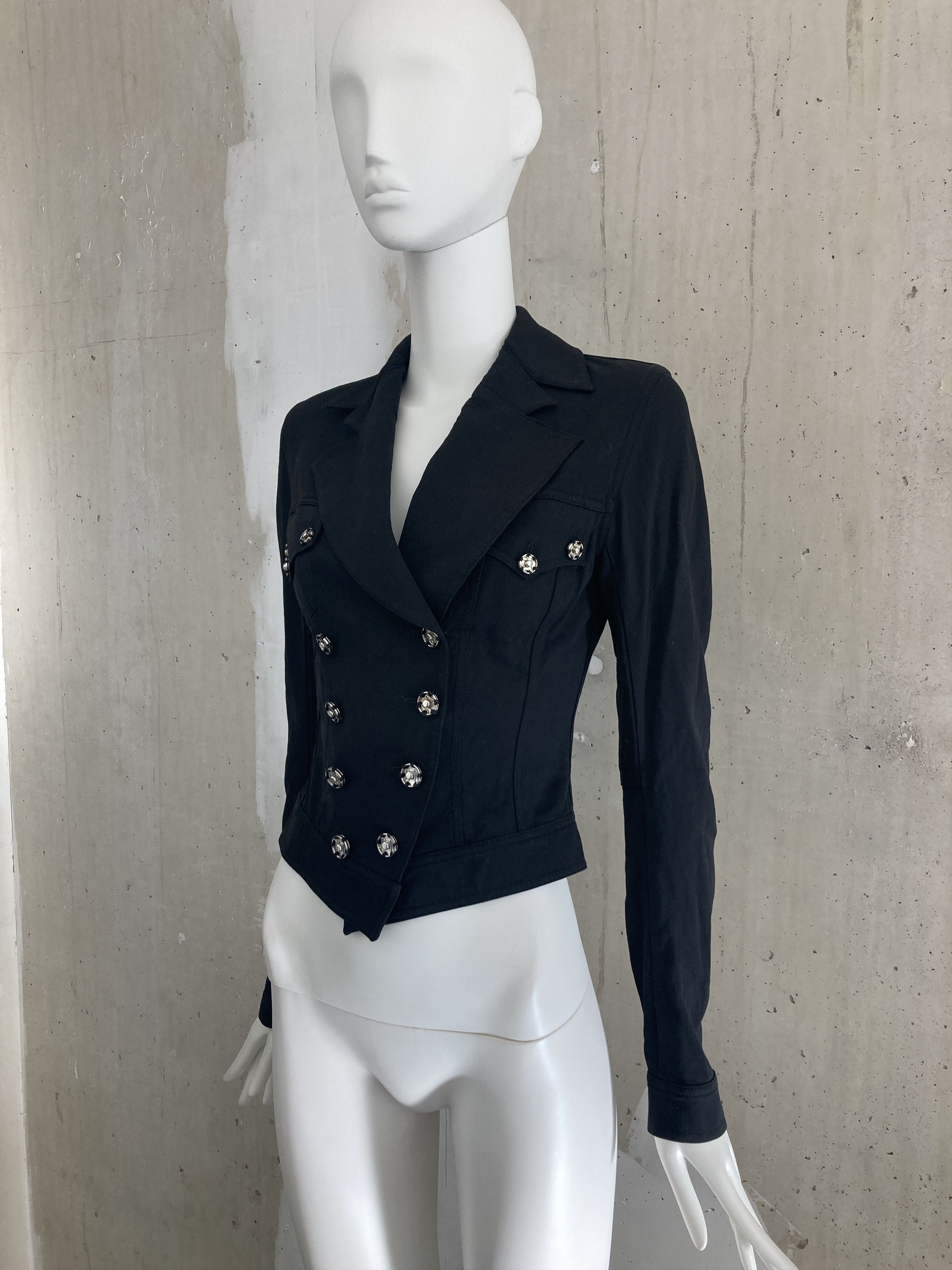 John Galliano FW2001 Archive Snap Button Jacket Size XS / US 0-2 / IT 36-38 - 4 Thumbnail