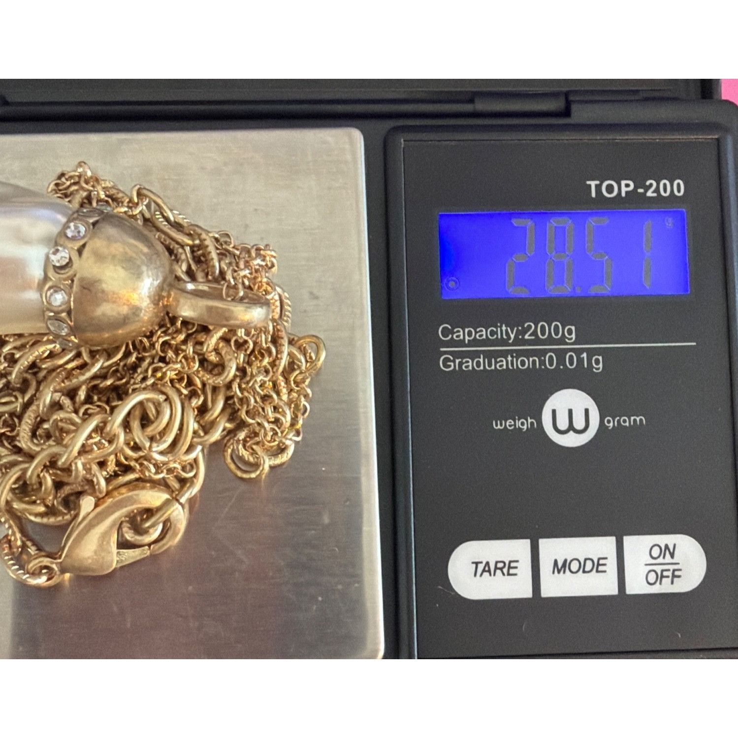 Chicos Chicos Pia Pendt Gold Tone Necklace 40" Faux Pearl Pendant R Size ONE SIZE - 5 Thumbnail