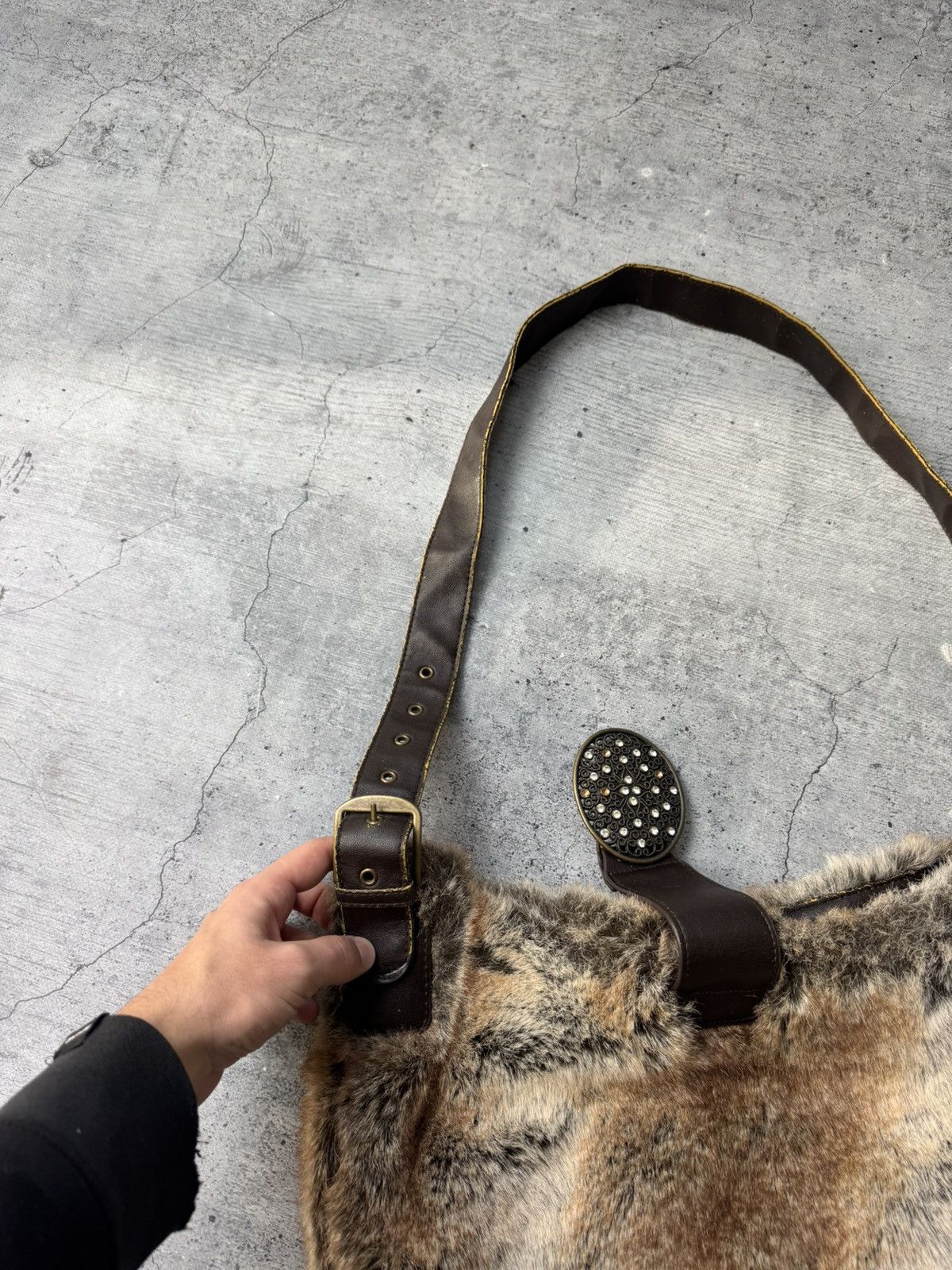 If Six Was Nine Vtg Japan if six was nine Style Fur bag with handles Y2K Size ONE SIZE - 8 Thumbnail