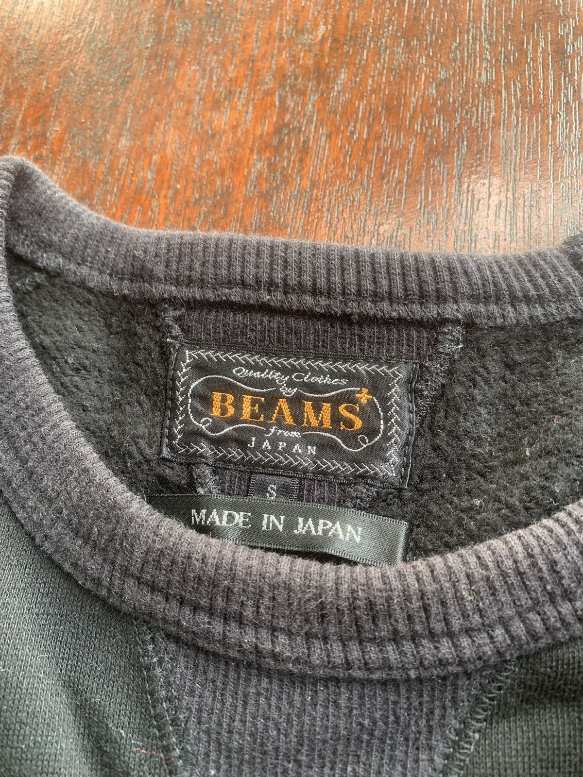 Beams Plus × Japanese Brand Beams + Japan black sweatshirt Size US S / EU 44-46 / 1 - 3 Thumbnail