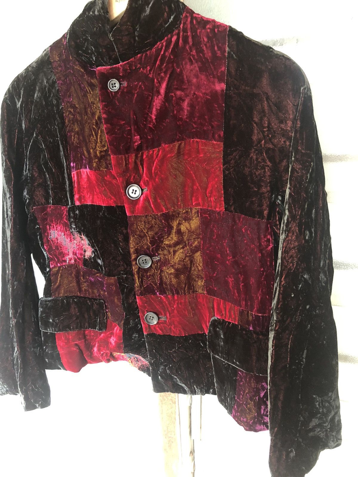 Comme des Garcons Vintage 90’s Comme Des Garçons Velvet Viscose Rayon Jacket Size M / US 6-8 / IT 42-44 - 2 Thumbnail
