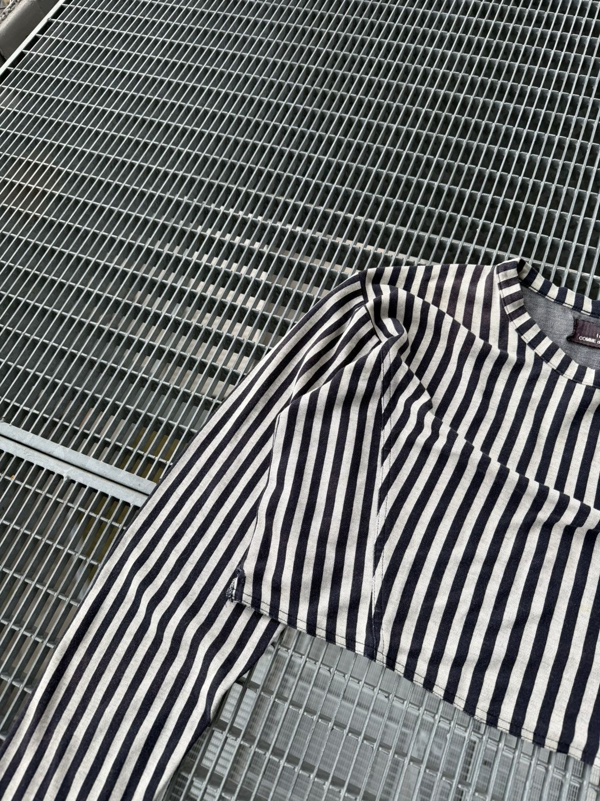 Tricot Comme des Garcons Rare Archive Vintage Comme Des Garsons Trikot Stripe Top Size M / US 6-8 / IT 42-44 - 6 Thumbnail
