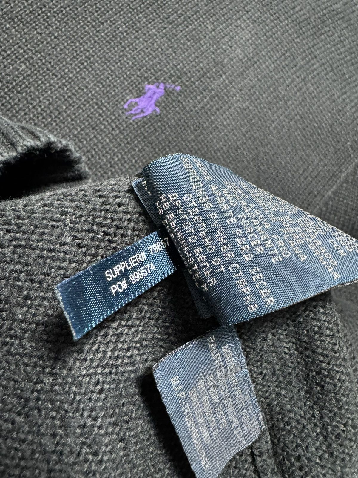 Polo Ralph Lauren Polo Ralph Lauren Black Vintage Knitted Sweater Size S Size US S / EU 44-46 / 1 - 8 Thumbnail