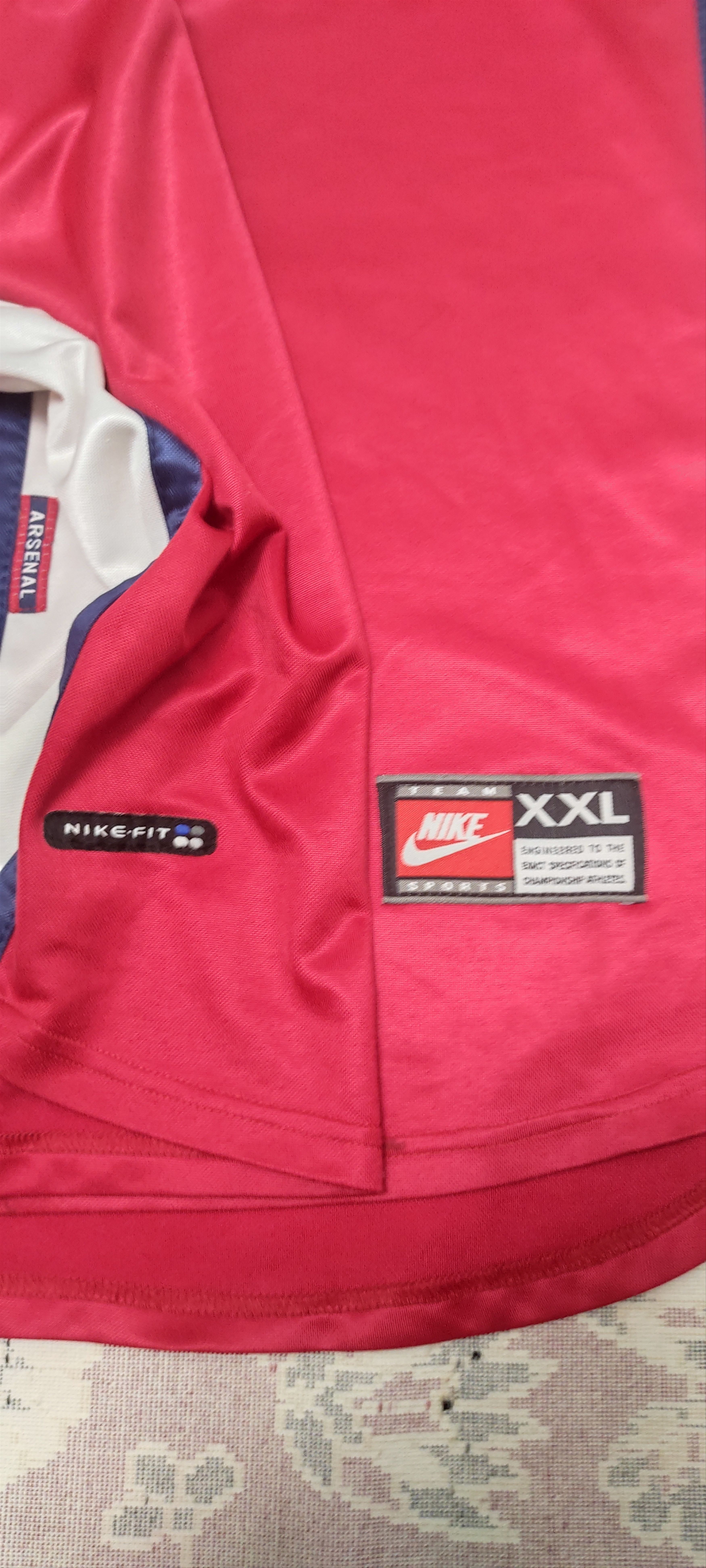 Nike Arsenal #9 Anelka NicolaHome football shirt 1998 - 1999 Rare Size US XXL / EU 58 / 5 - 5 Thumbnail