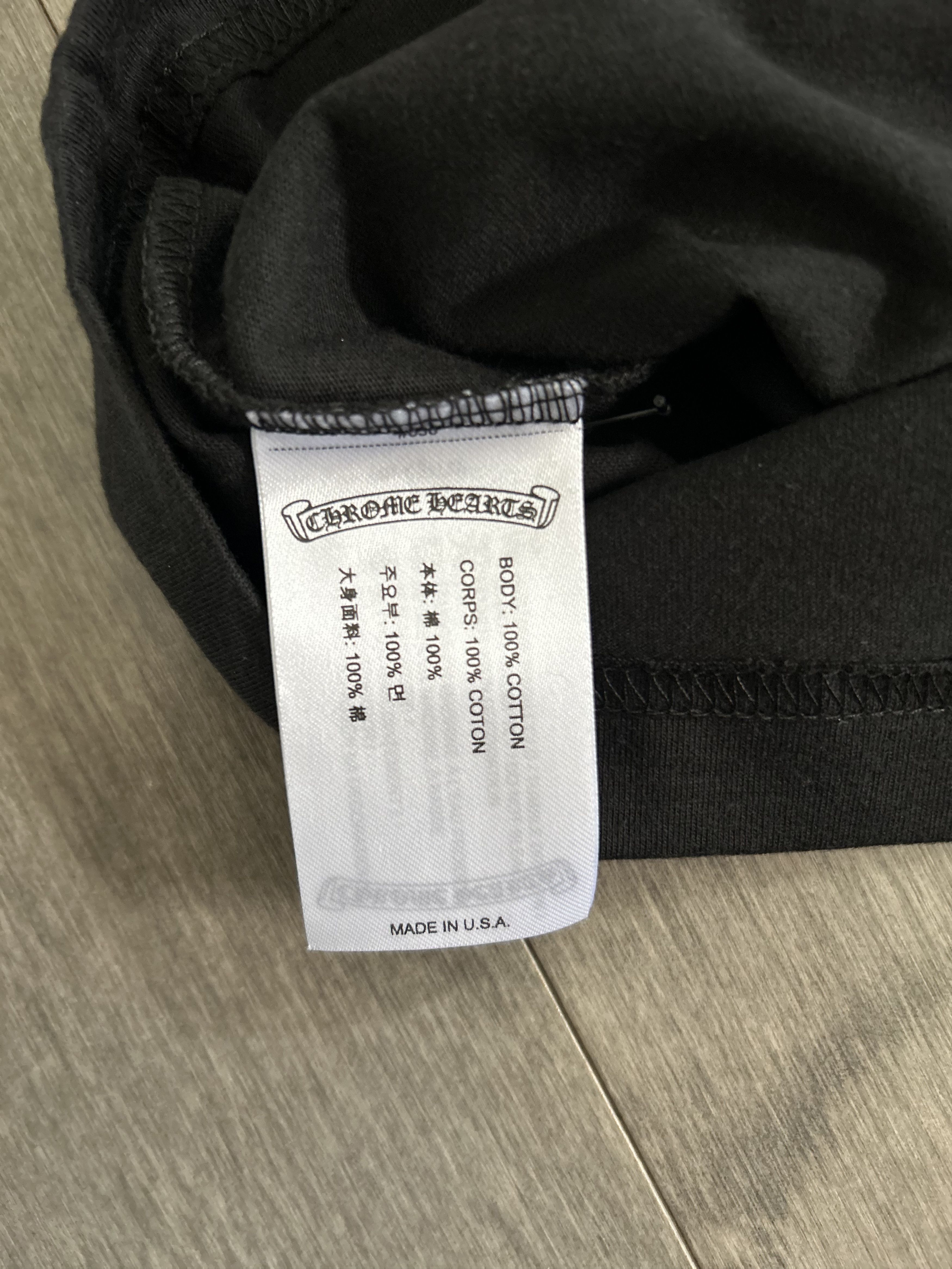 Chrome Hearts Chrome Hearts Neck Logo Pocket Tee Size US XXL / EU 58 / 5 - 3 Thumbnail