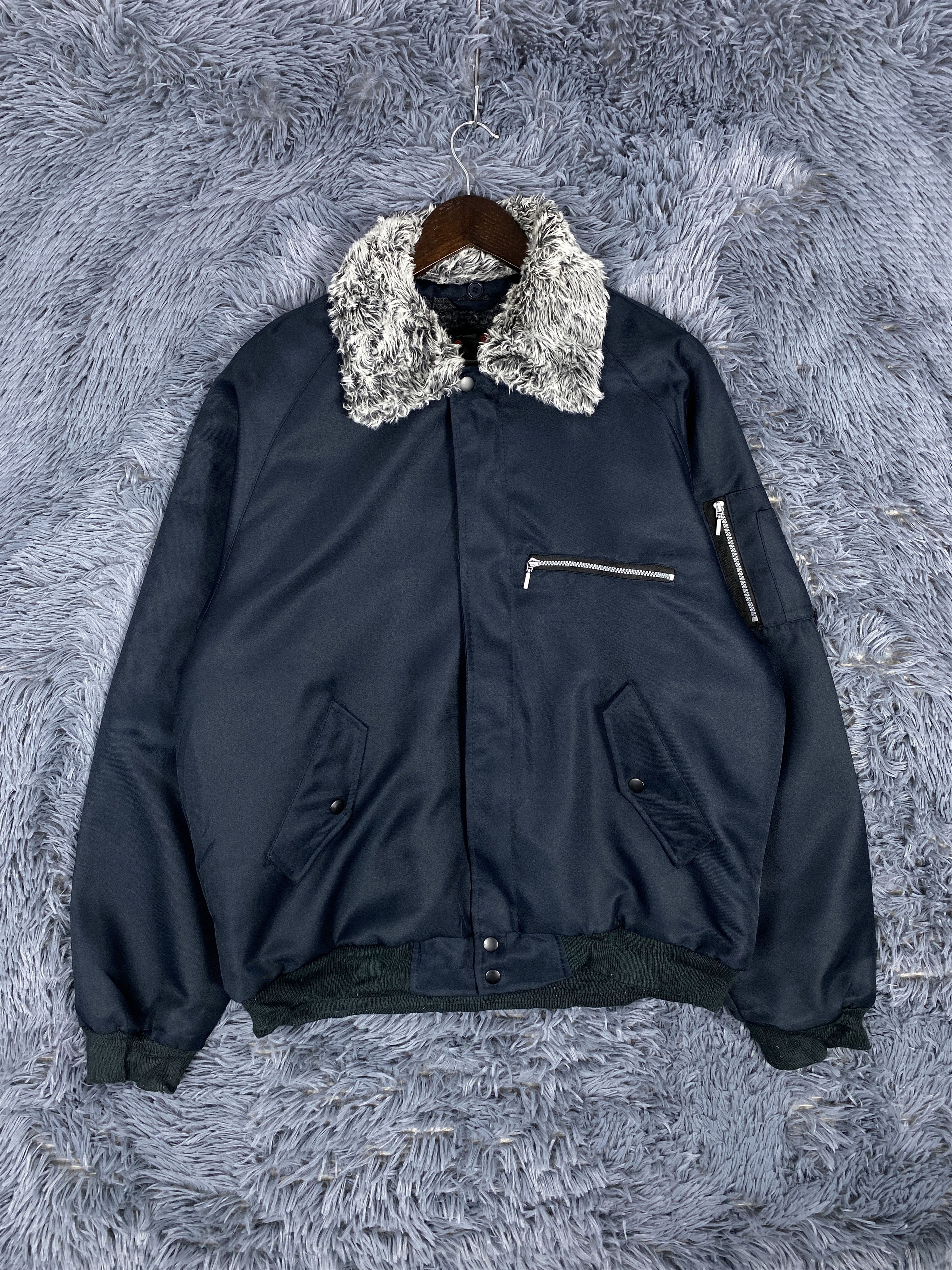 Japanese Brand Vintage Japanese Brand Sherpa Lining Zip Up Jacket Size US L / EU 52-54 / 3 - 1 Thumbnail