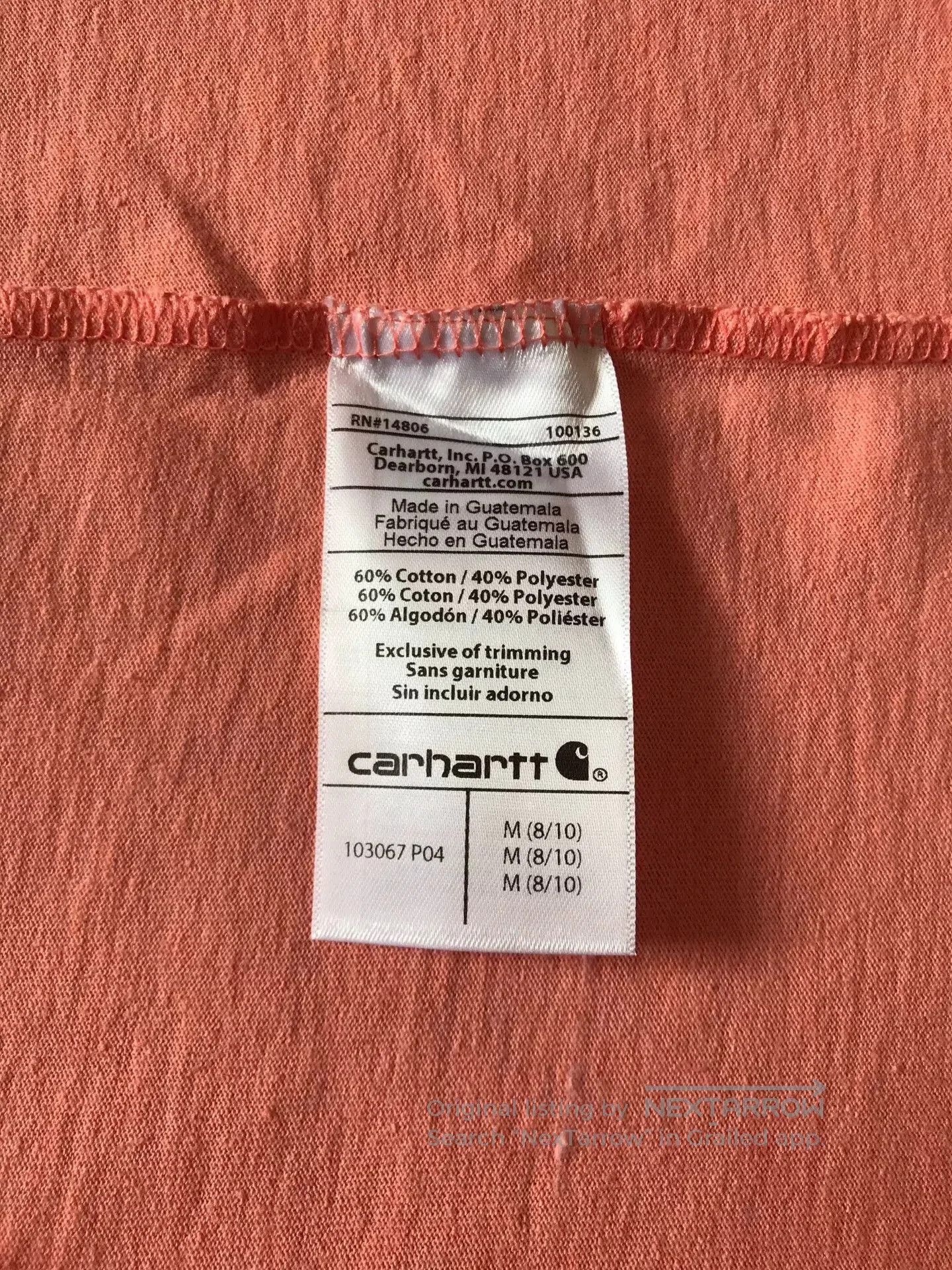 Carhartt Carhartt 103067 P04 Women's Short Sleeve T. Size M / US 6-8 / IT 42-44 - 8 Thumbnail