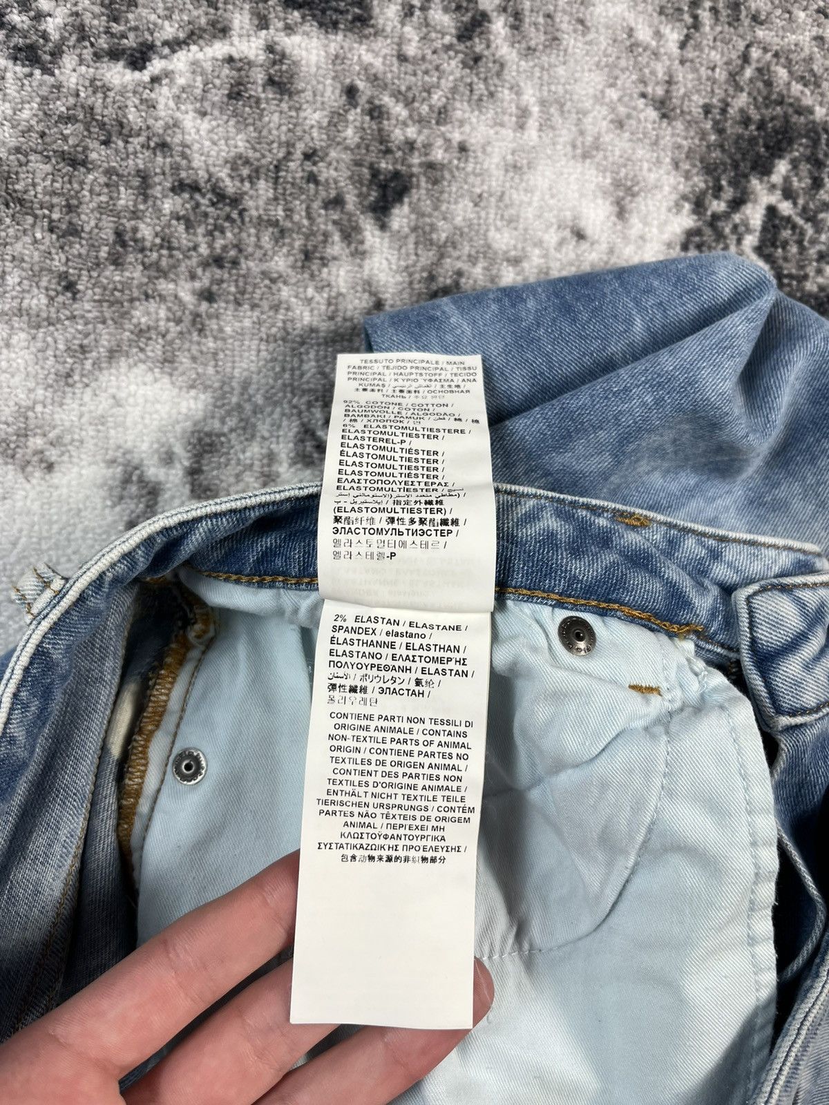 Love Moschino Love Moschino Paint Splatter Denim Jeans Women 29 Italy Size 29" - 10 Thumbnail