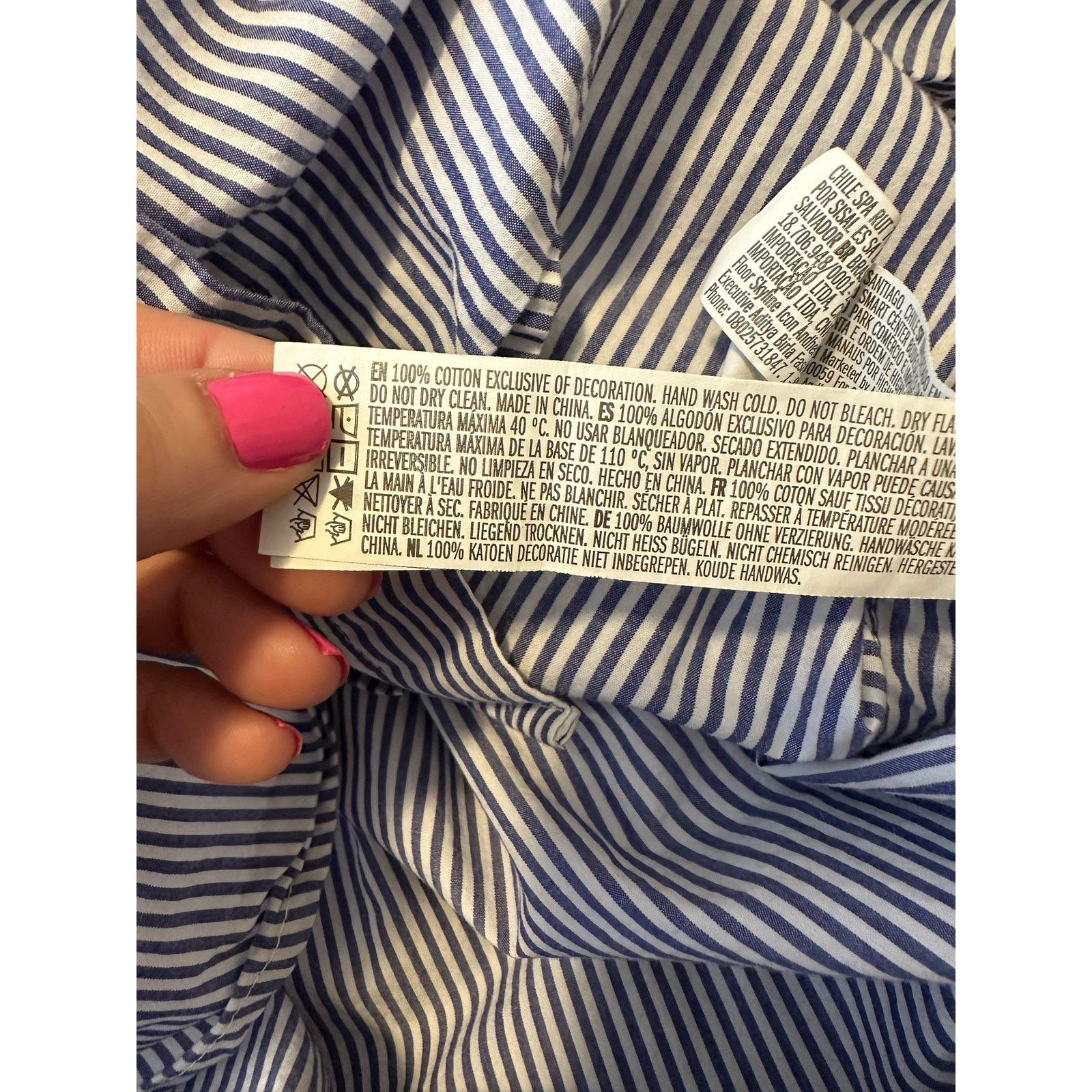 Forever 21 Forever 21 striped long sleeves button shirt size Large Size L / US 10 / IT 46 - 4 Thumbnail