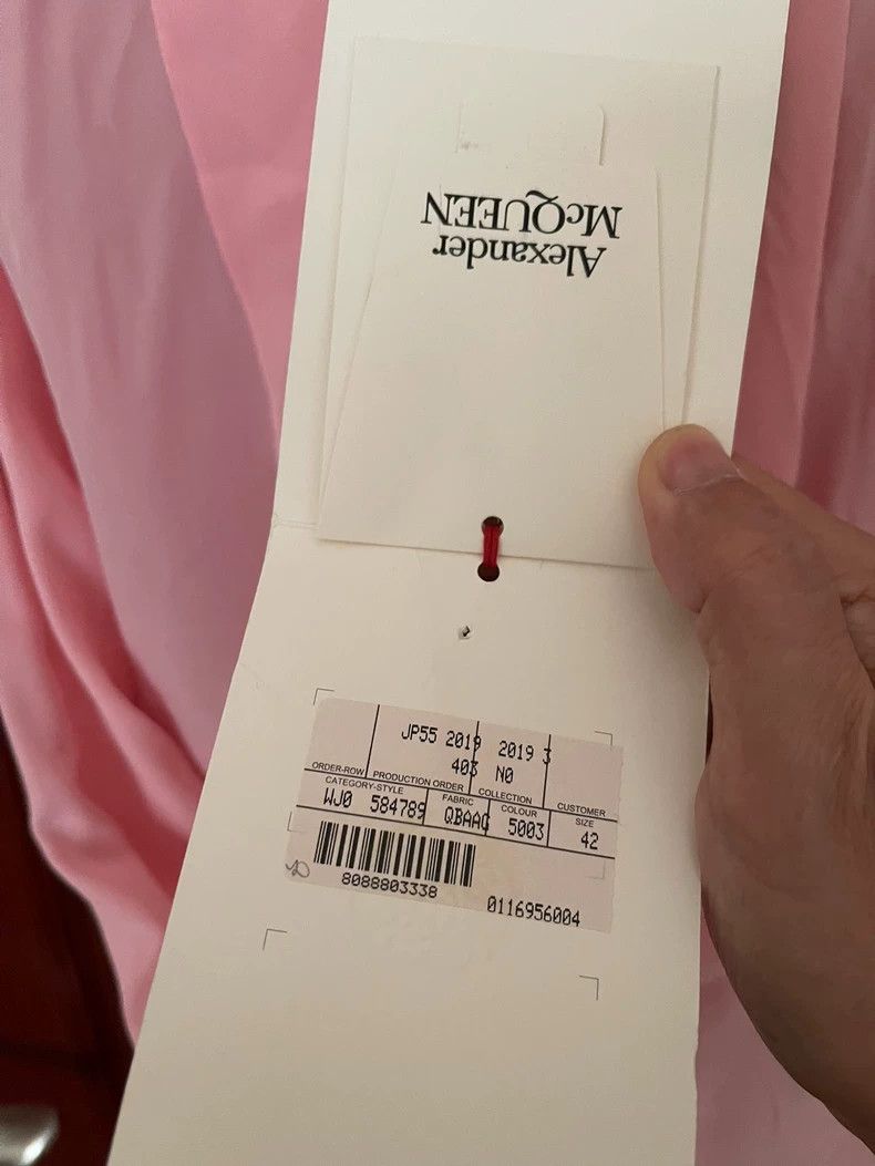 Alexander McQueen Alexander McQUEEN size 42 Pink silk ribbon shirt 2505-Next Size L / US 10 / IT 46 - 4 Thumbnail