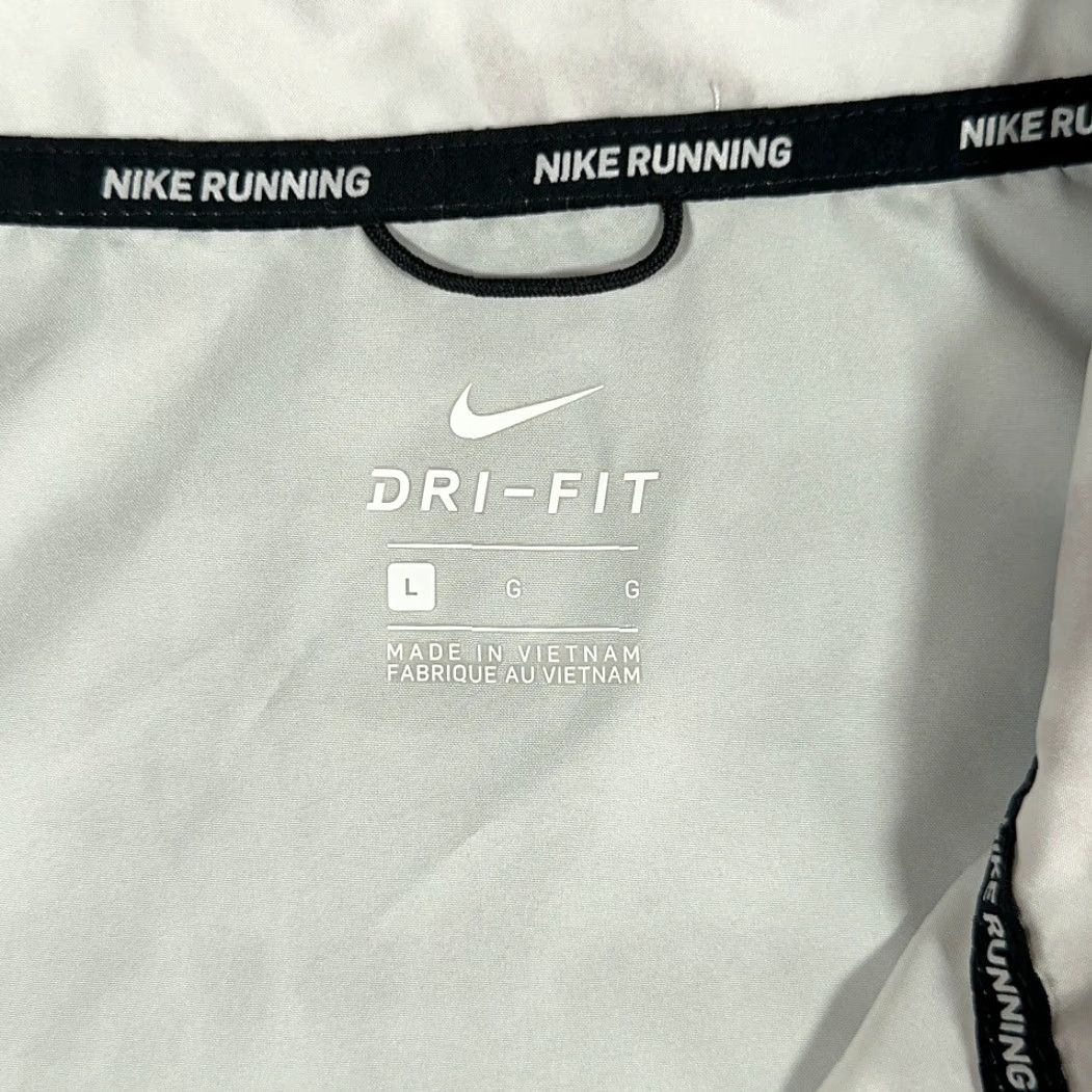Nike Nike Running Pullover Womens LARGE White Pullover Quarter Zip Brush Texture Size L / US 10 / IT 46 - 5 Thumbnail