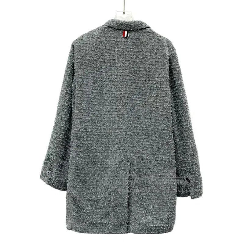 Thom Browne Thom Browne Gray Cotton Women's Jacket . Size S / US 4 / IT 40 - 2 Thumbnail