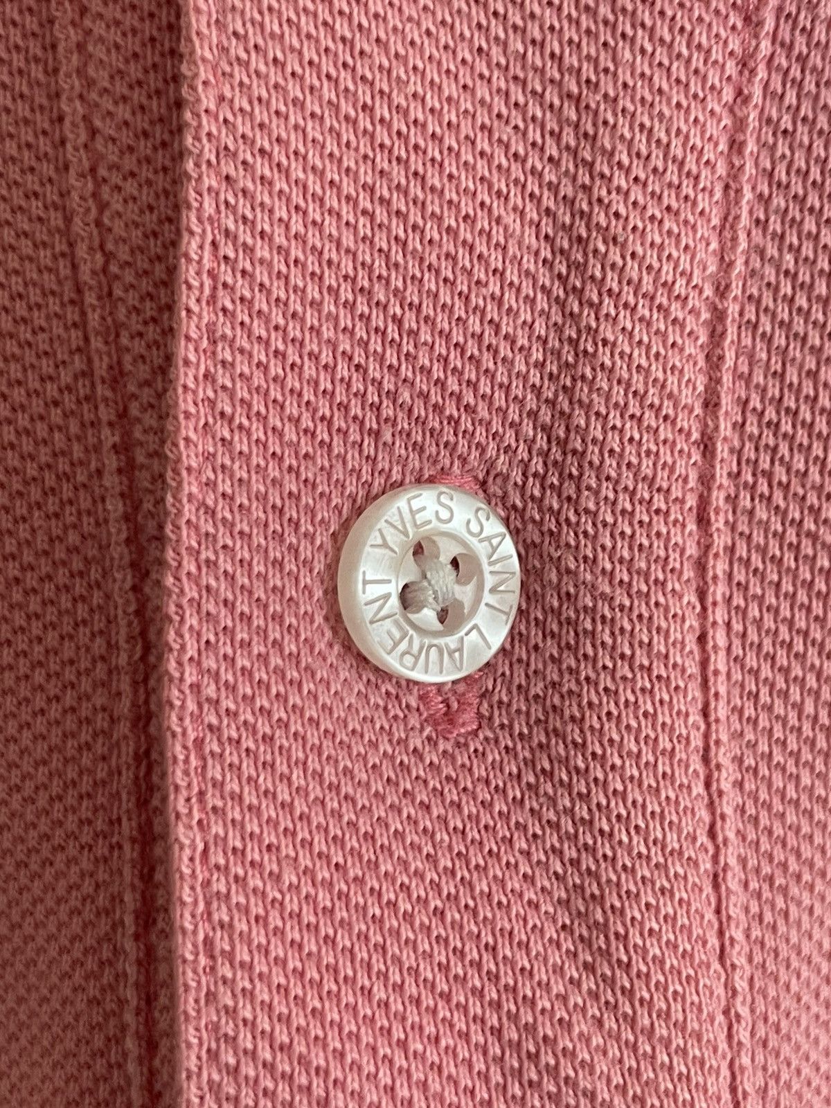 Vintage × Yves Saint Laurent YSL Yves Saint Laurent Vintage Men Pink Luxury Polo Tee Size US L / EU 52-54 / 3 - 4 Thumbnail