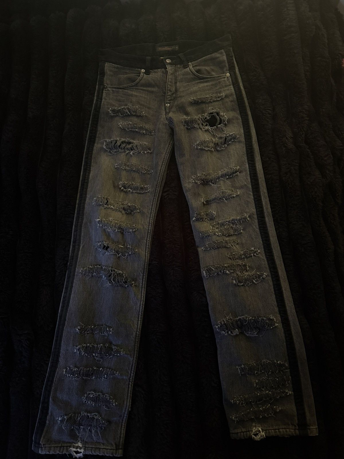 Undercover Undercover witches cell 02aw crash denim Size US 30 / EU 46 - 1 Thumbnail