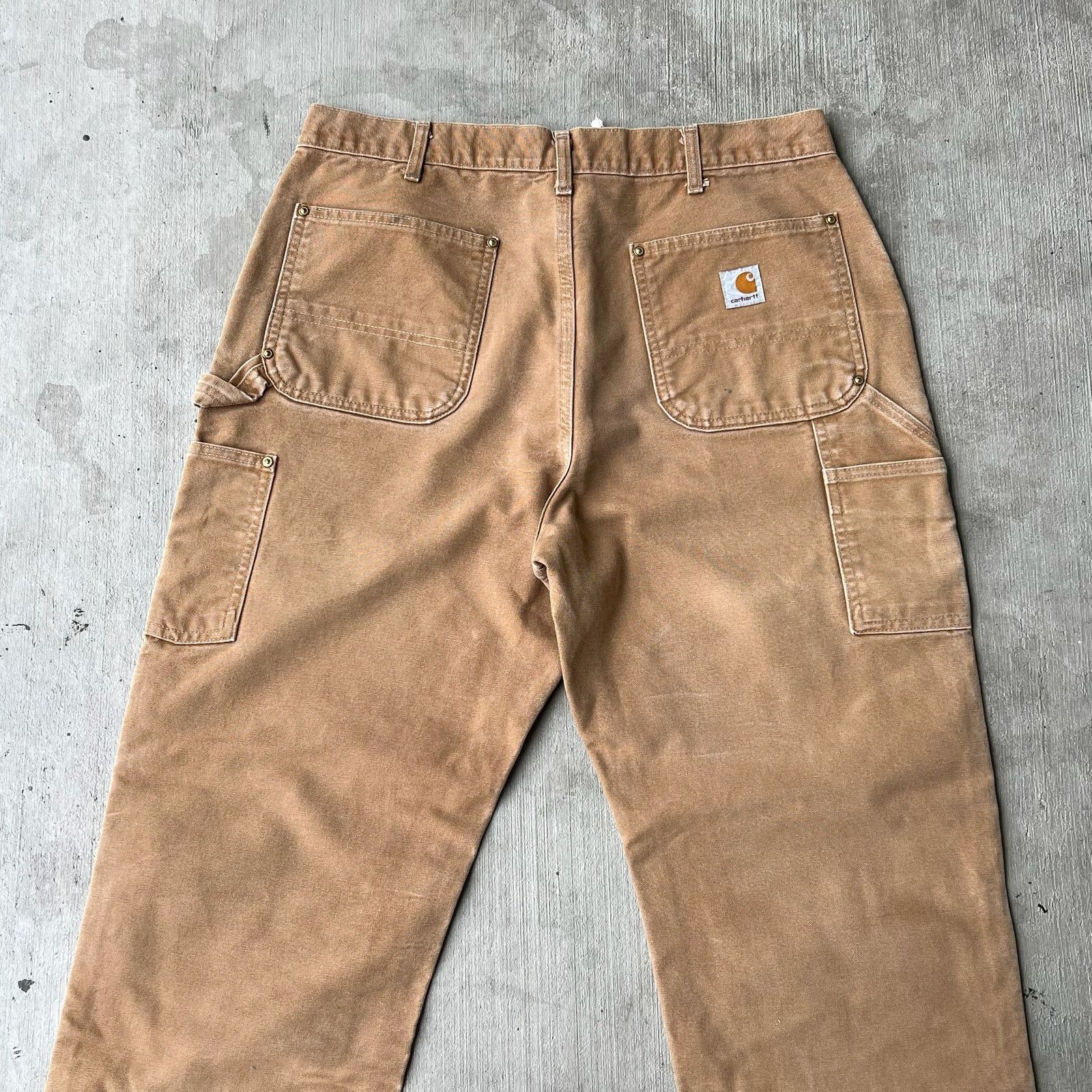 Carhartt × Vintage Carhartt brown double knee work wear carpenter pants Size US 34 / EU 50 - 6 Thumbnail