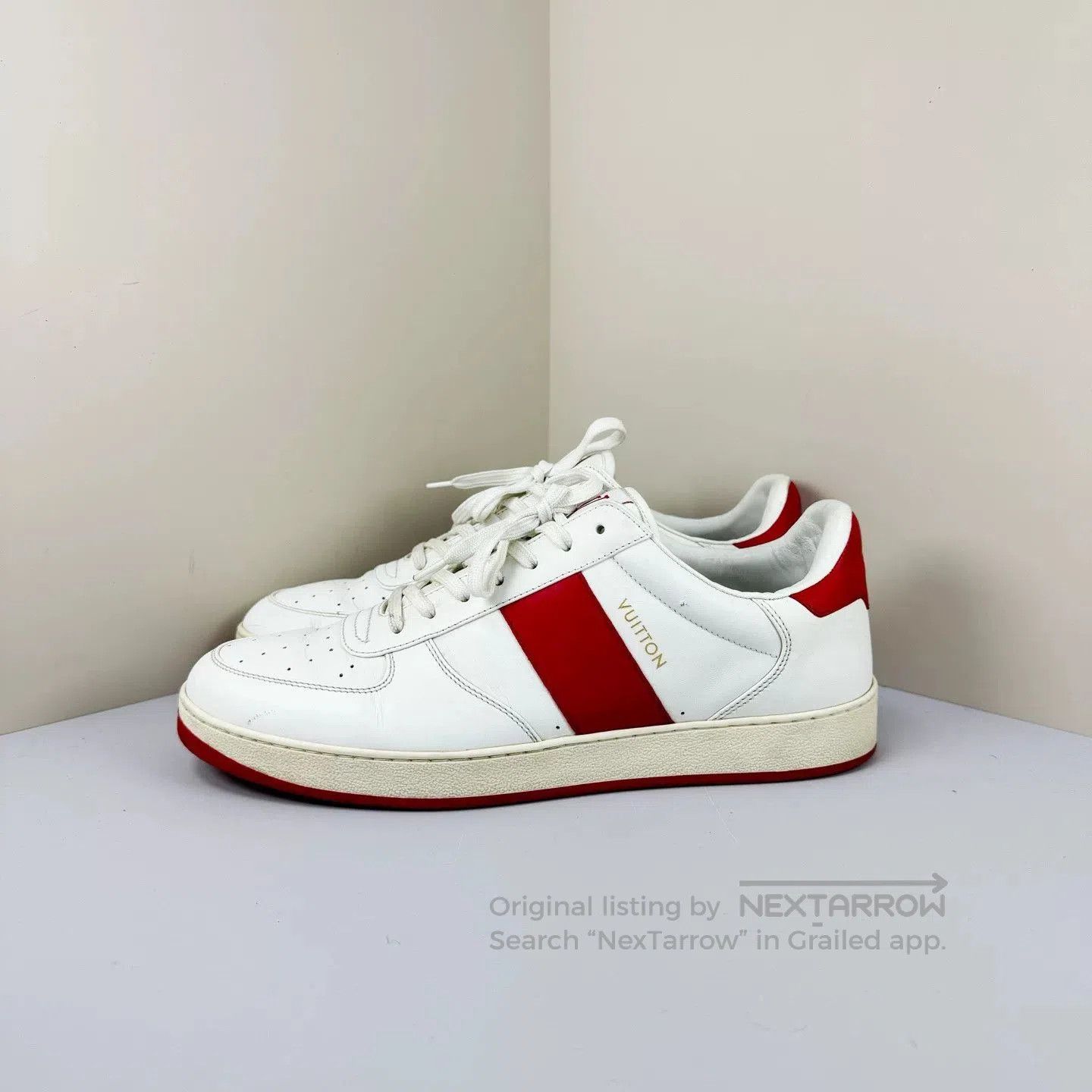 Louis Vuitton louis vuitton white red casual sneakers. Size US 7 / EU 40 - 1 Thumbnail