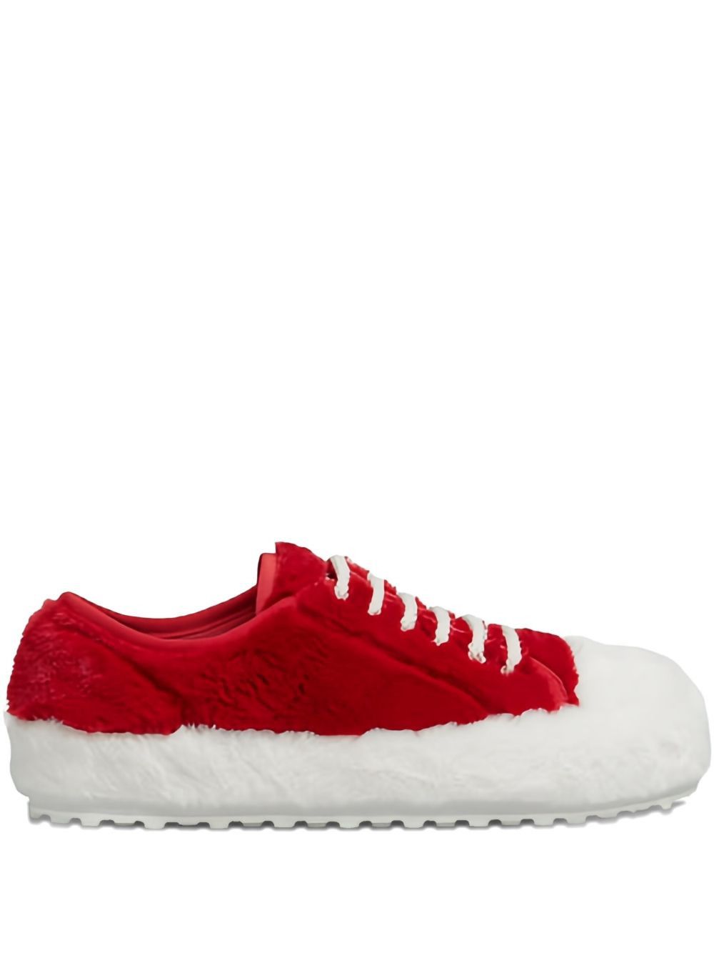 Marni o1w1db11025 Lace-Up Sneakers in Red/White Size US 7 / EU 40 - 3 Thumbnail