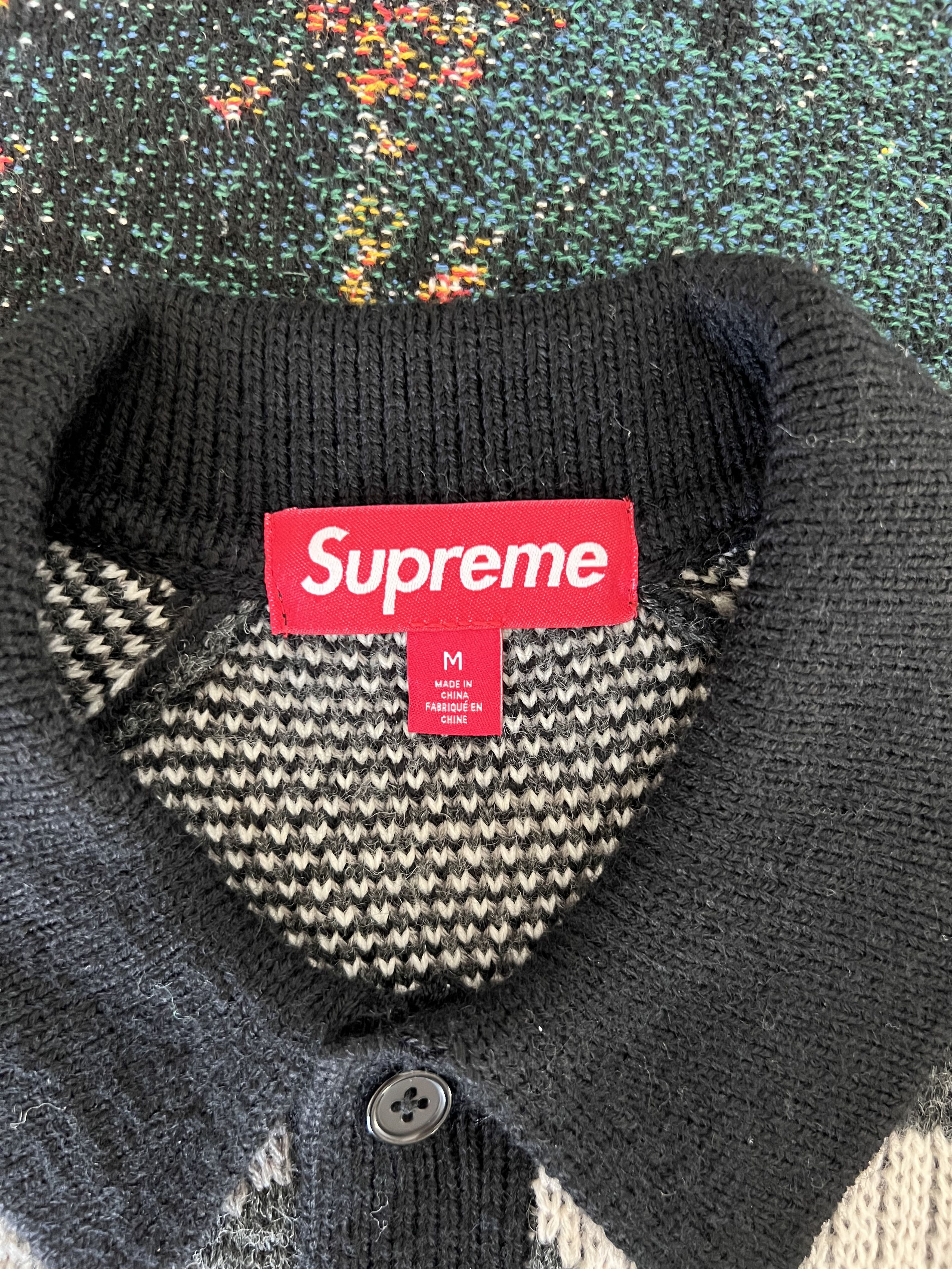 Supreme Supreme Small Box Logo Polo Sweater in Black Camo Size US M / EU 48-50 / 2 - 7 Thumbnail