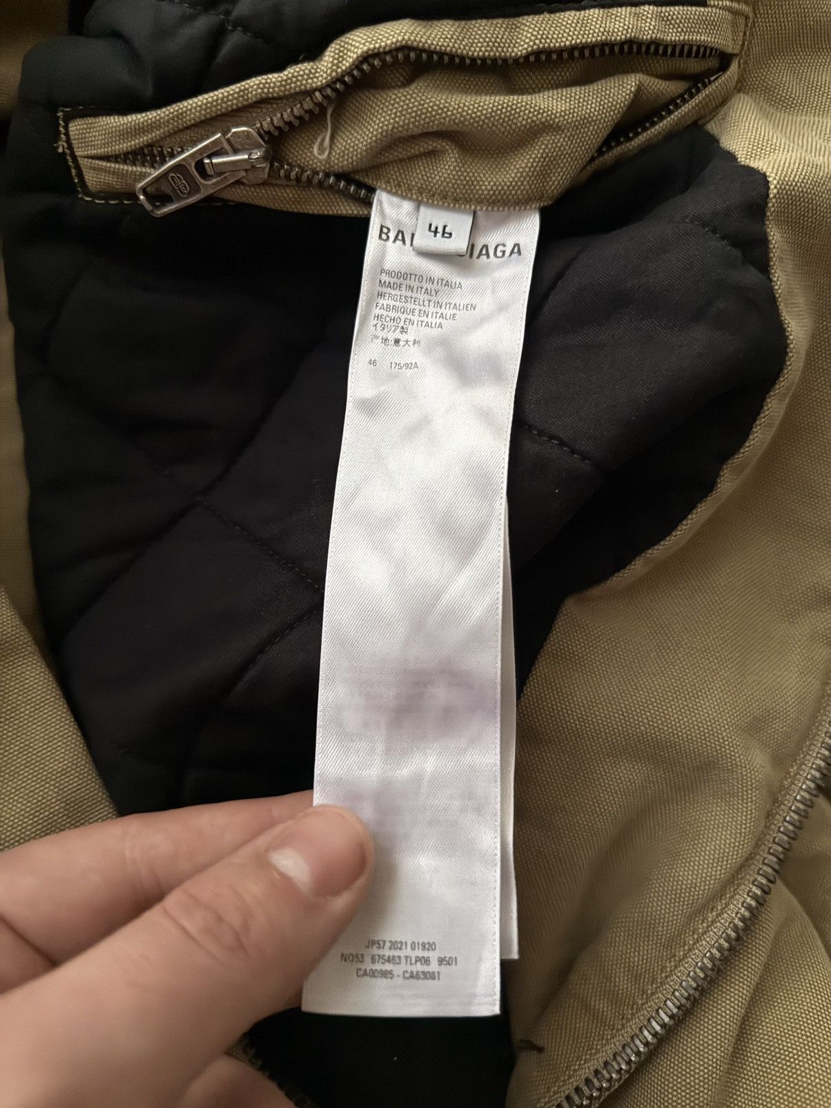 Balenciaga Balenciaga Canvas Worker Jacket Size US S / EU 44-46 / 1 - 6 Thumbnail