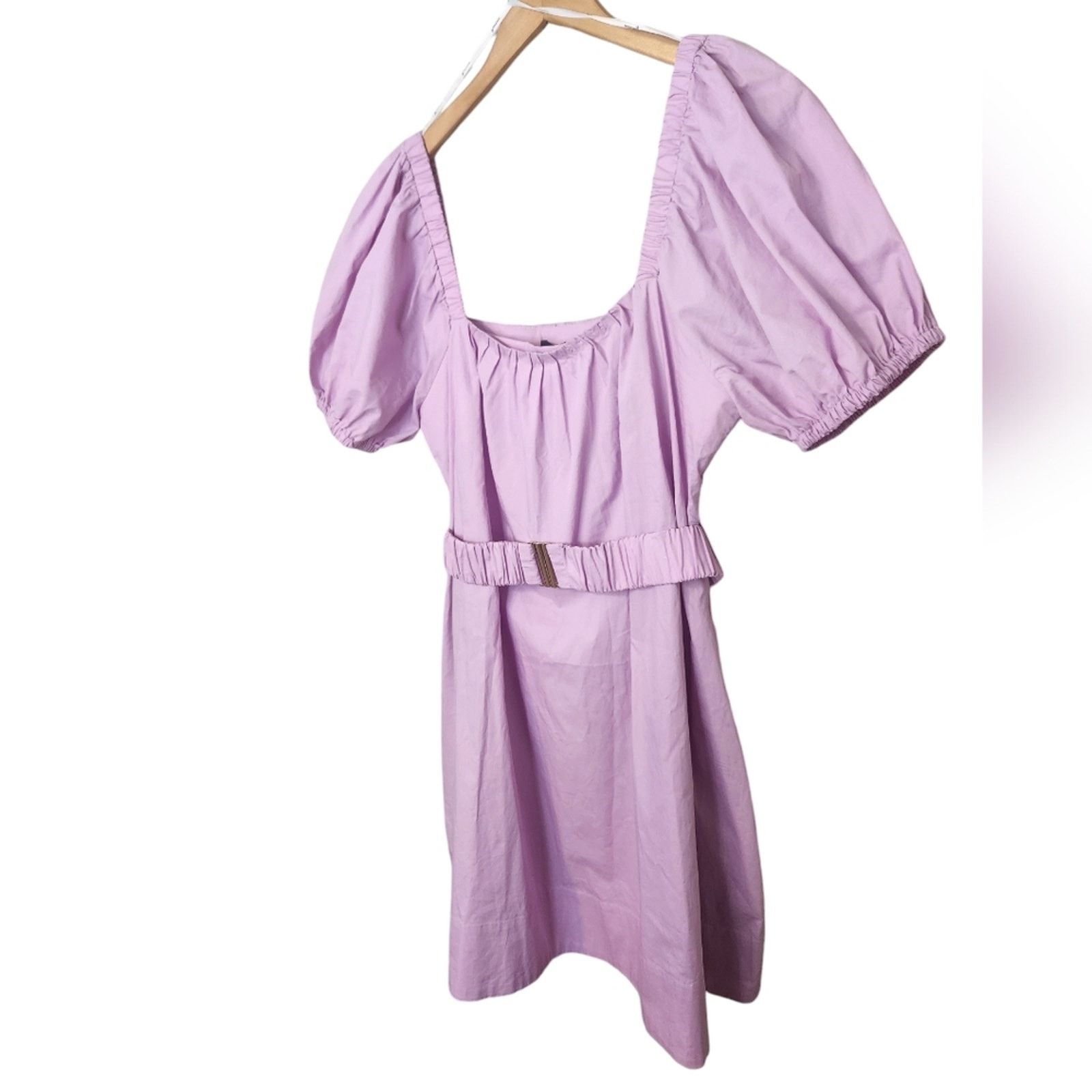 MINKPINK NWT MinkPink Dita Mini Puff Shoulder Dress Large Lavender Size L / US 10 / IT 46 - 8 Thumbnail