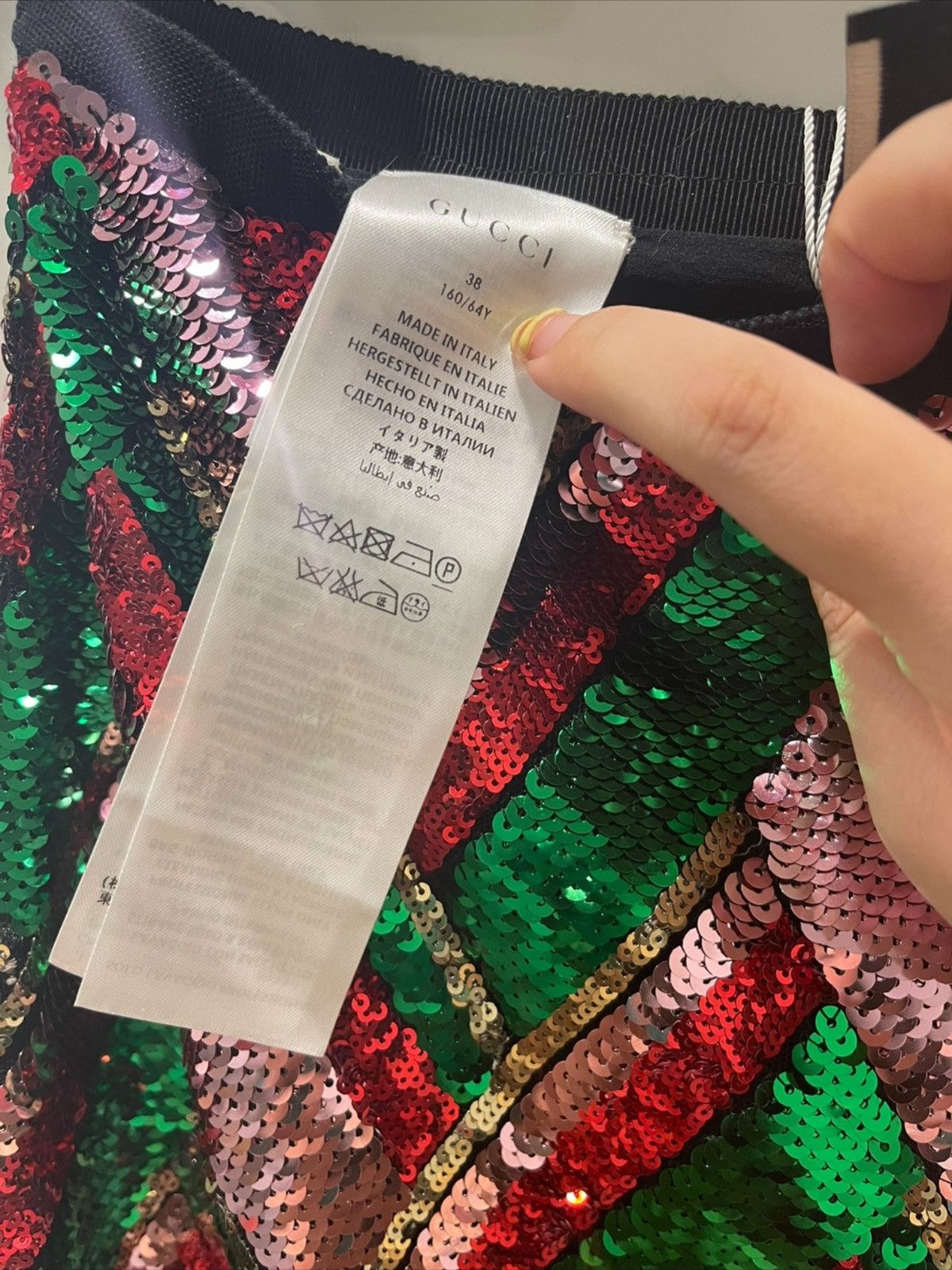 Gucci Gucci Runway Sequinned Tulle Midi Skirt Size 26" / US 2 / IT 38 - 6 Thumbnail