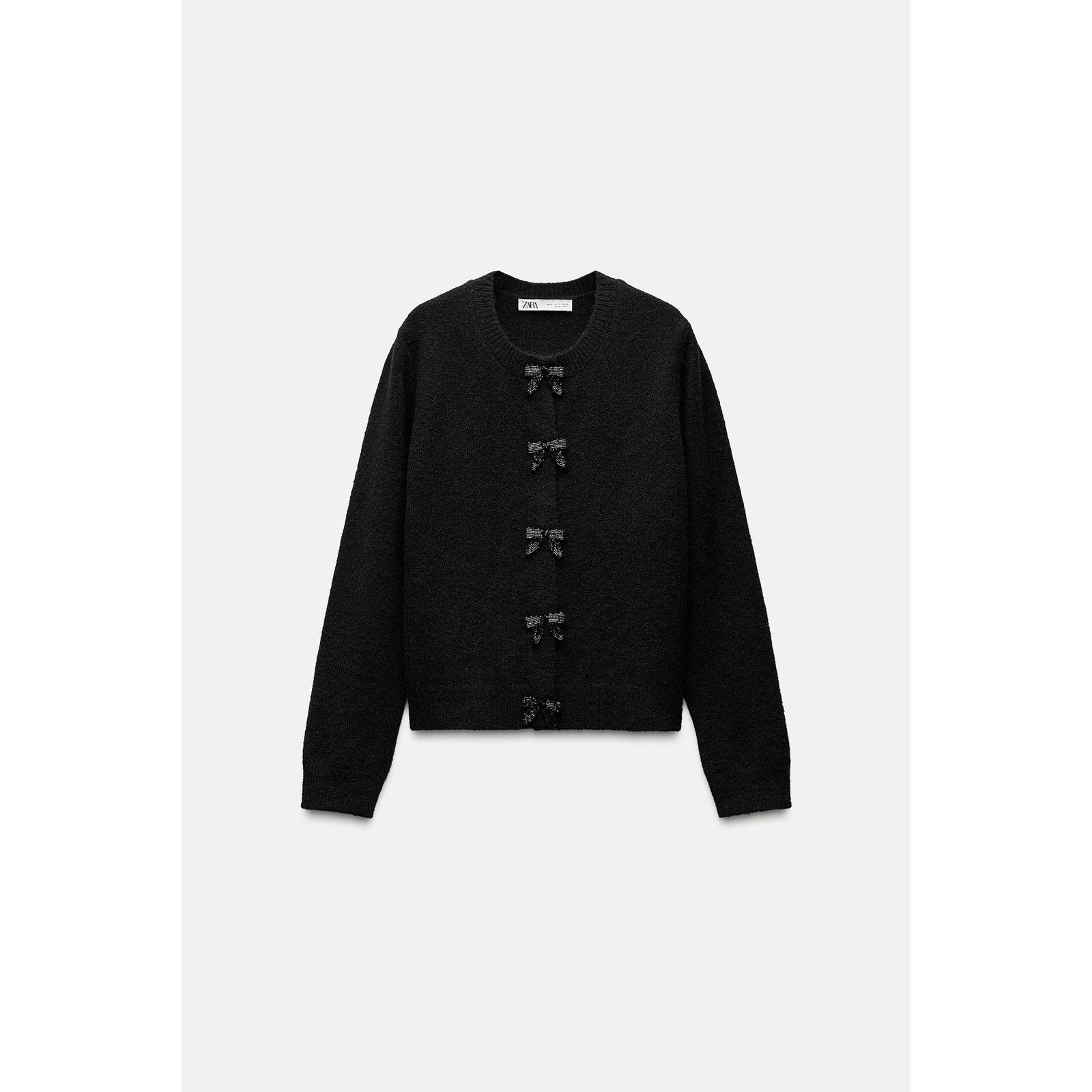 Zara NWT Zara Black Cardigan Sweater Sz S Size S / US 4 / IT 40 - 2 Thumbnail