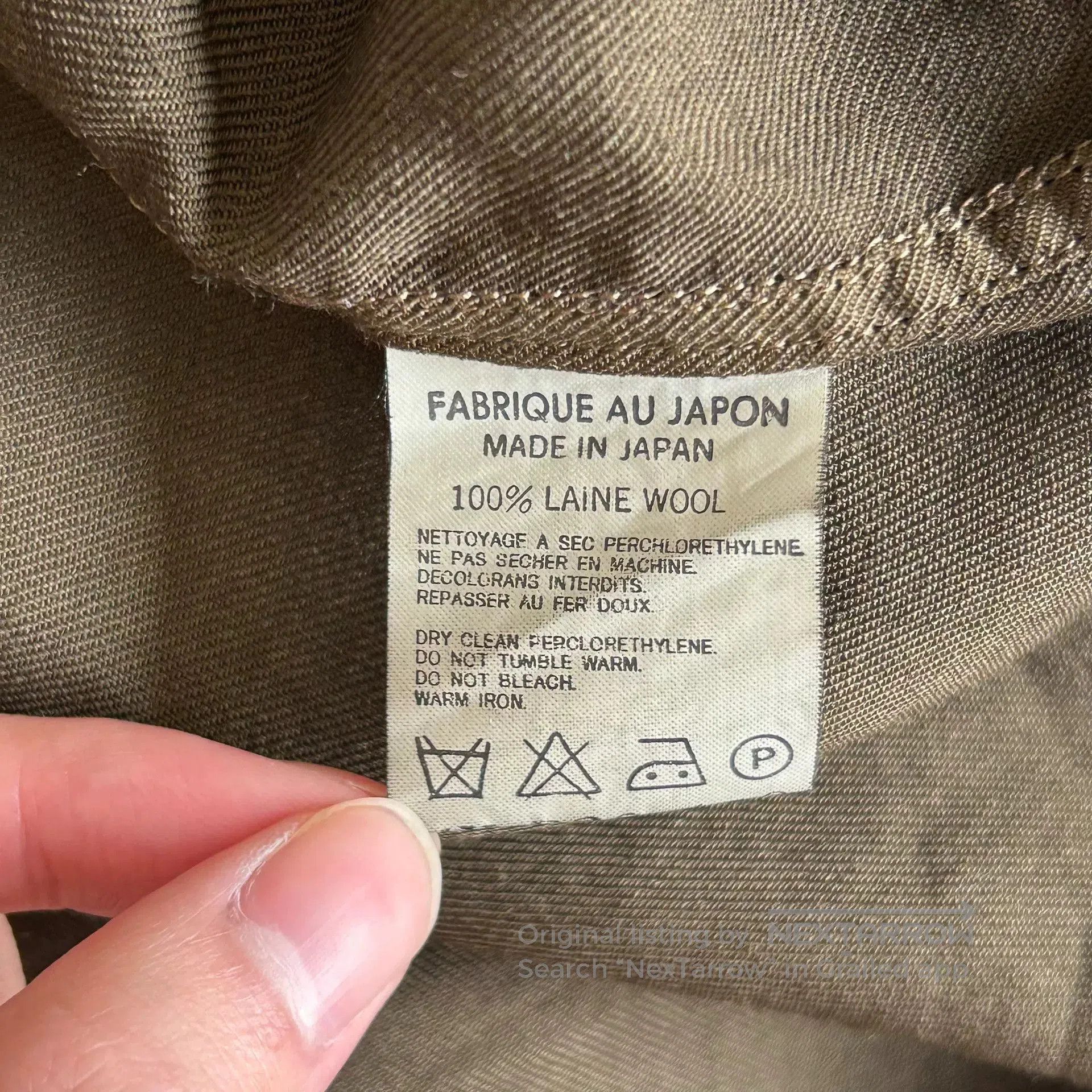 Y's for Men Yohji Yamamoto Olive Green Wool Shirt. Size US M / EU 48-50 / 2 - 6 Thumbnail