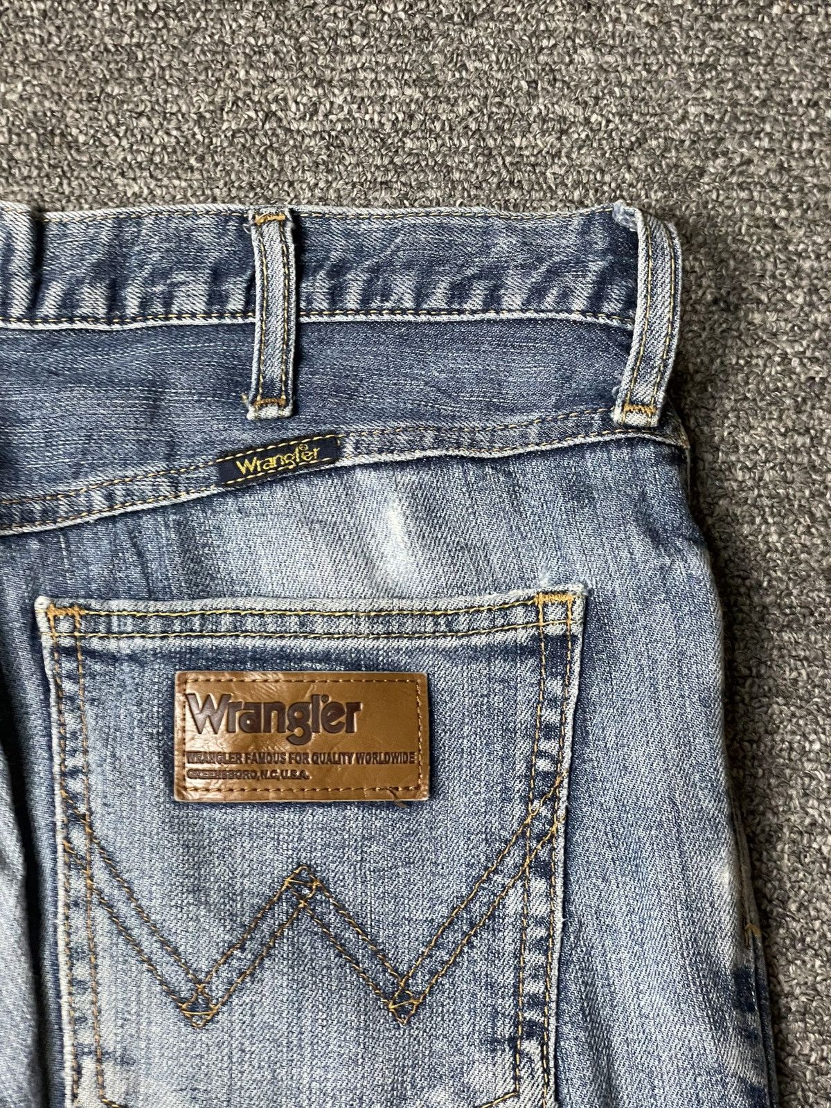 Vintage × Wrangler WRANGLER Casual Straight Cut Jeans (92) Size US 30 / EU 46 - 13 Thumbnail
