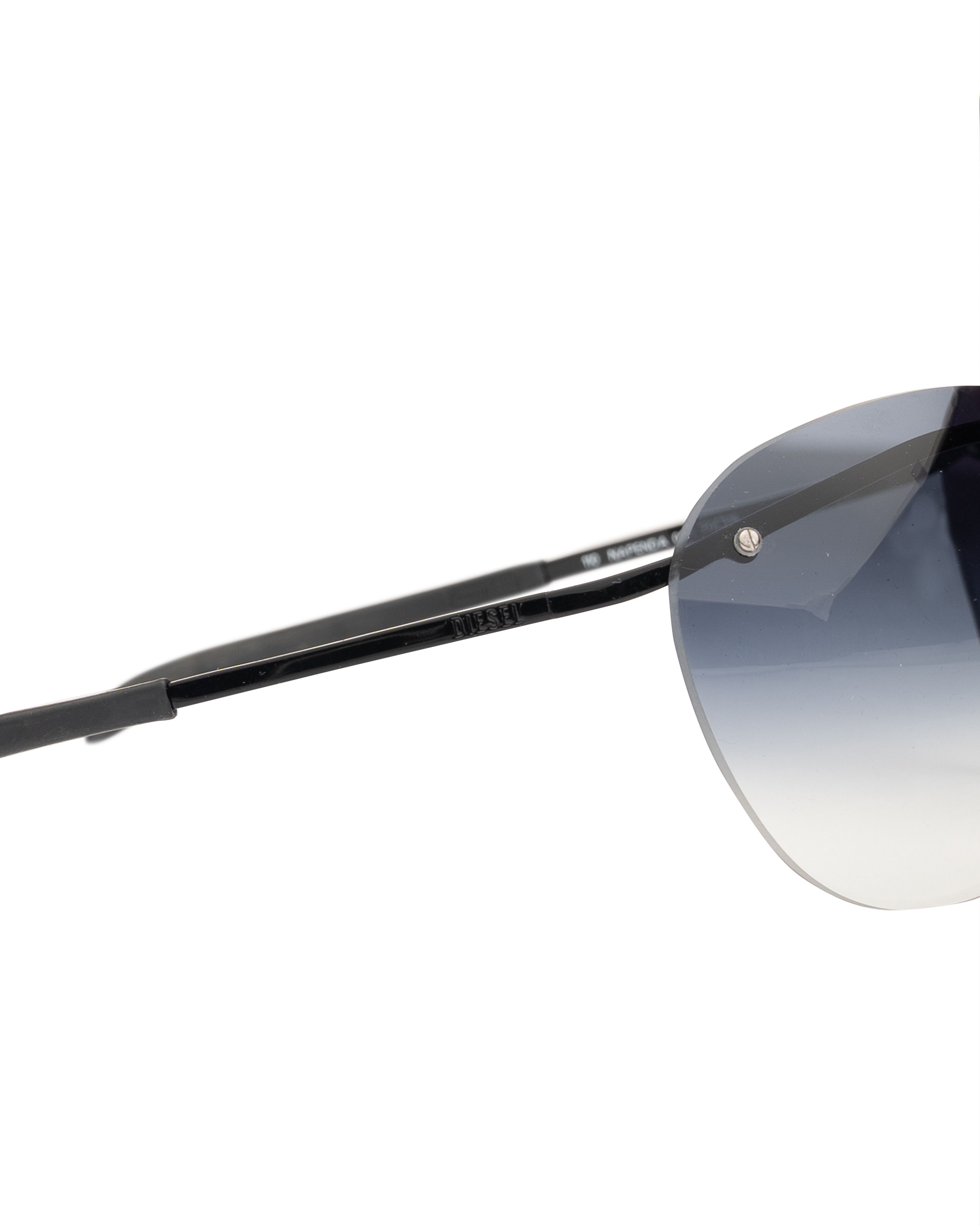 Diesel Diesel '90s Blue Gradient Oversized Round Rimless Sunglasses Size ONE SIZE - 1 Thumbnail