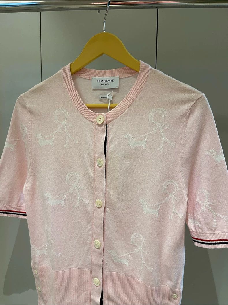 Thom Browne Thom browne Cherry blossom pink line villain stripe medium- Size S / US 4 / IT 40 - 4 Thumbnail