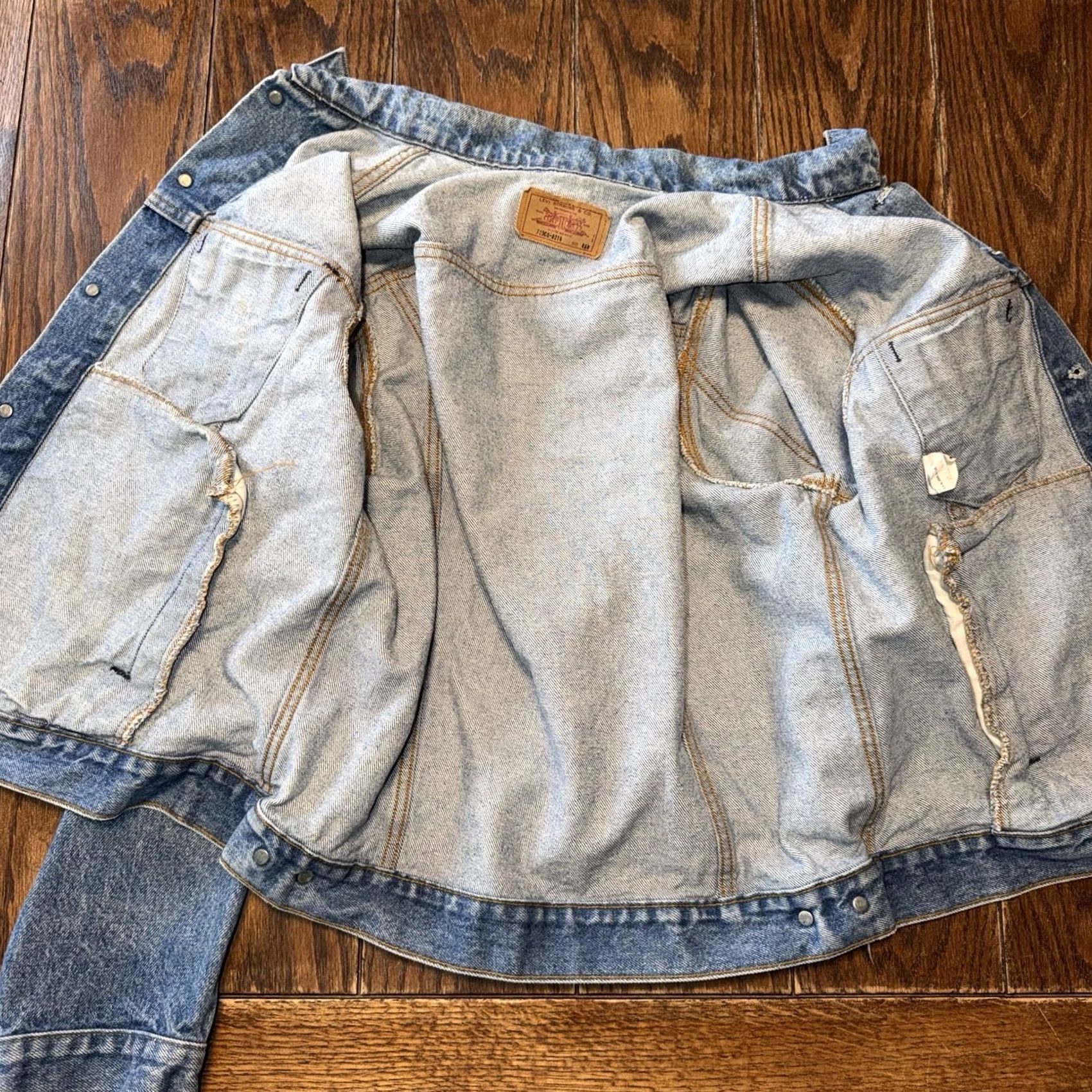 Levi's Levi's Trucker Jacket Denim 80s Vintage Mens Size 46 Regular Blue 70506-0214 Size US S / EU 44-46 / 1 - 7 Thumbnail