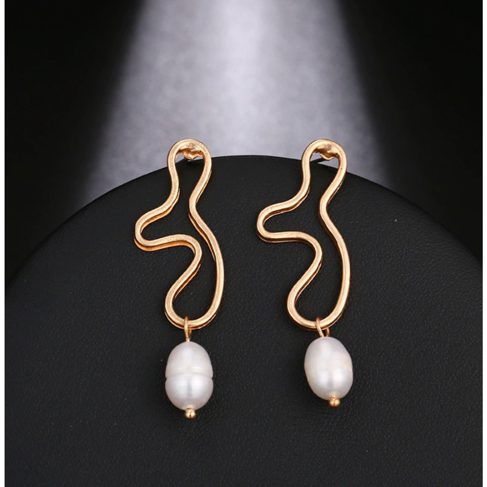 Diamond Earrings x Jewelry 14K Gold Plated Mila Pearl Earrings, Women's