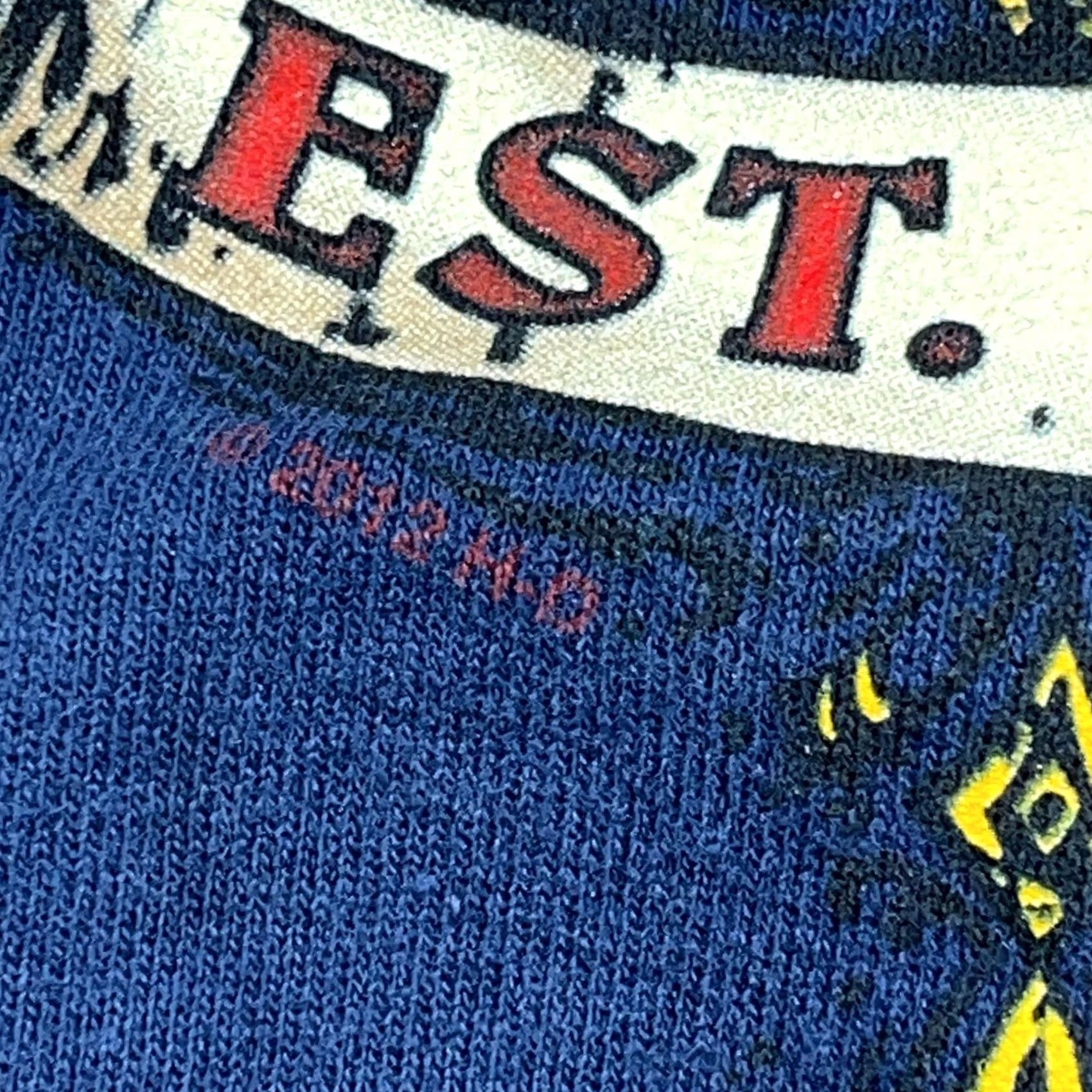 Harley Davidson VINTAGE Harley-Davidson Sweatshirt Men XL Blue Crewneck Spellout Y2K Tattoo Size US XL / EU 56 / 4 - 5 Thumbnail