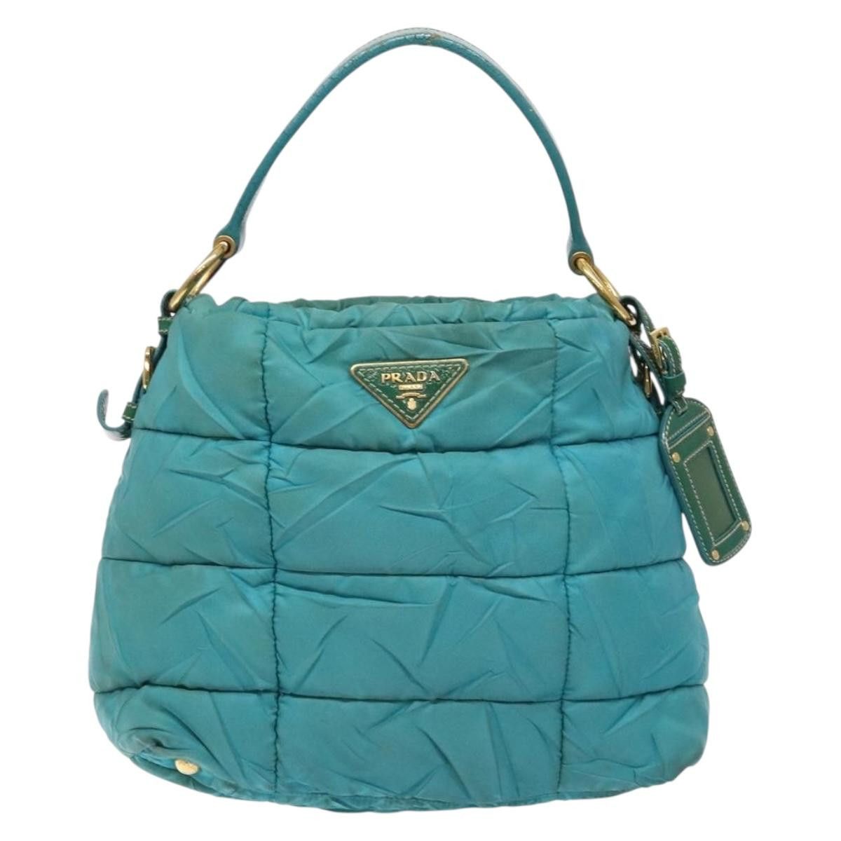 Prada PRADA Shoulder Bag Nylon Blue Gold Size ONE SIZE - 2 Thumbnail