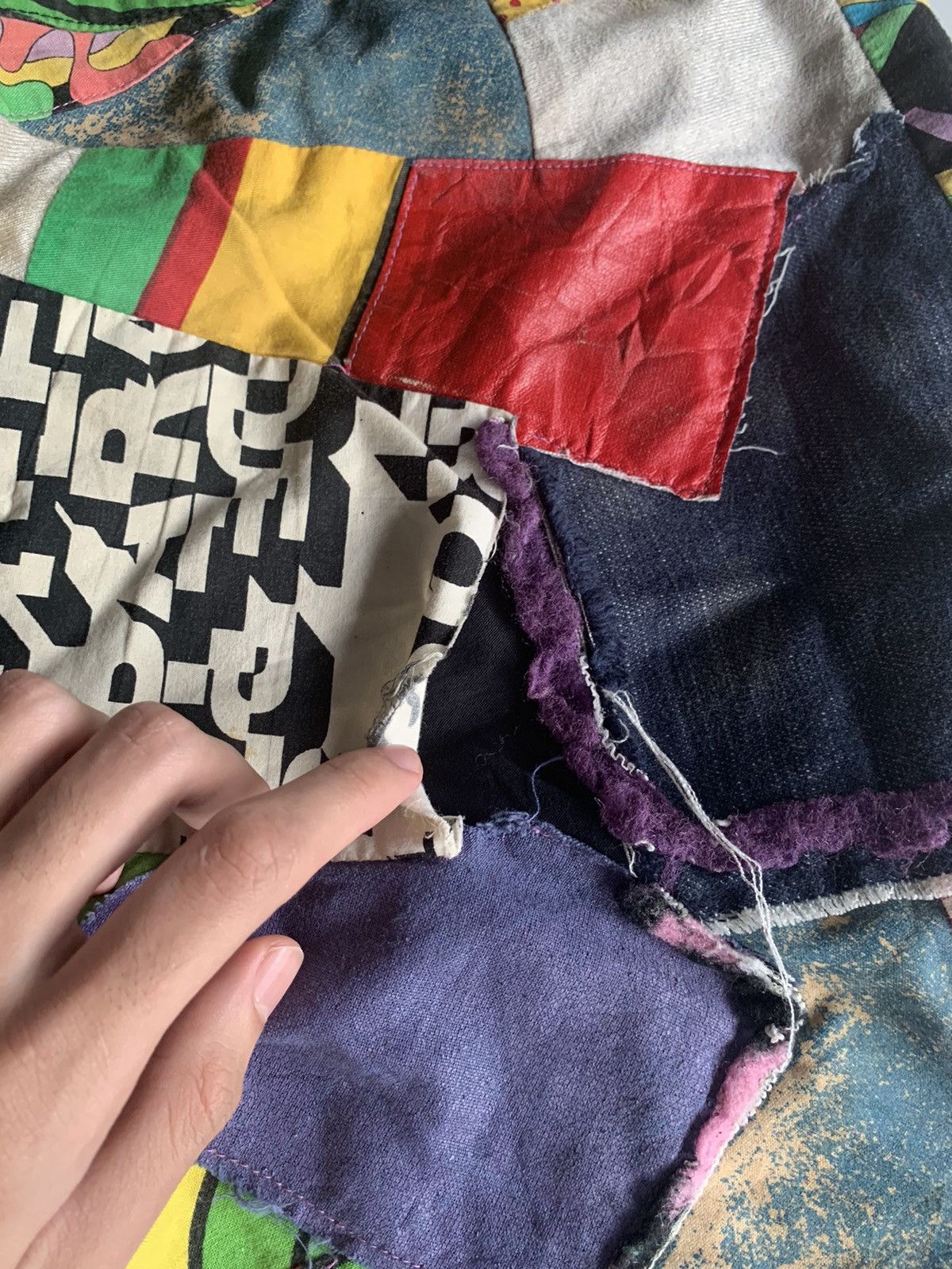 If Six Was Nine × Japanese Brand FLARE PATCHWORK HANDMADE HIPPIES STYLE REWORK INSANE PANTS🌈 Size US 32 / EU 48 - 19 Thumbnail